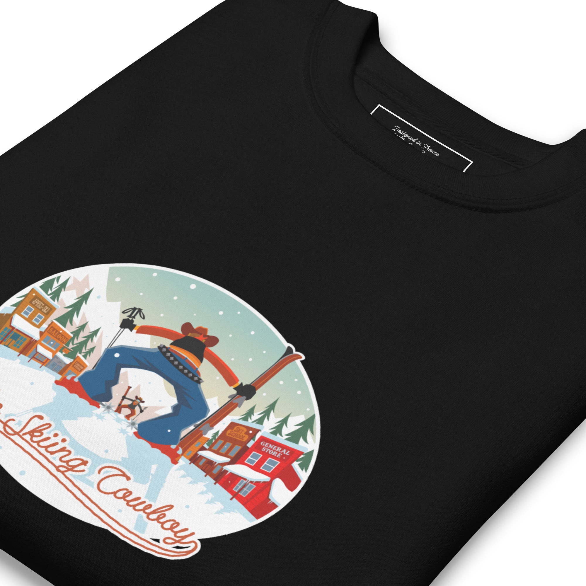 Sweatshirt premium unisexe Ski Fight at OK Corral