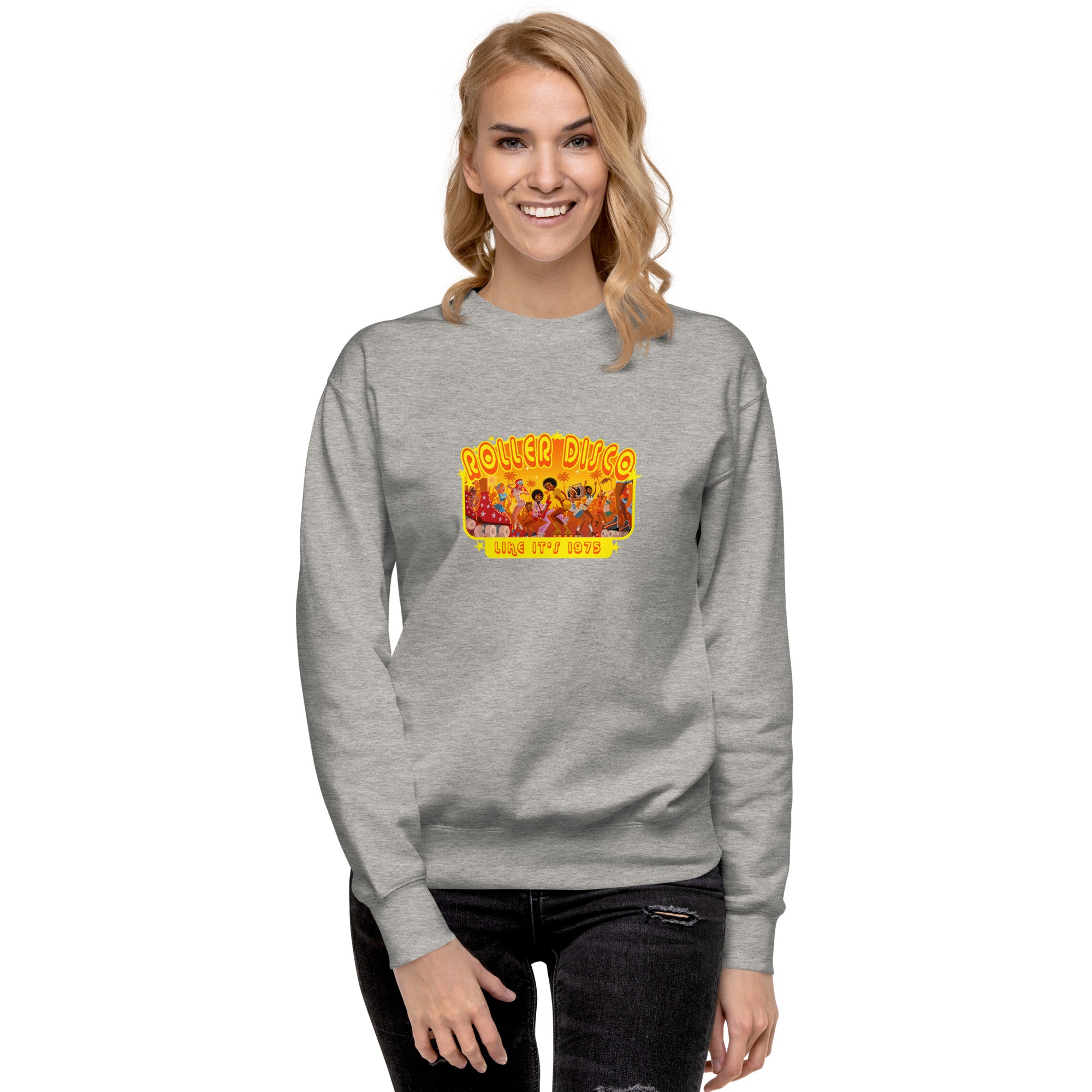 Sweatshirt premium unisexe Roller Disco 1975