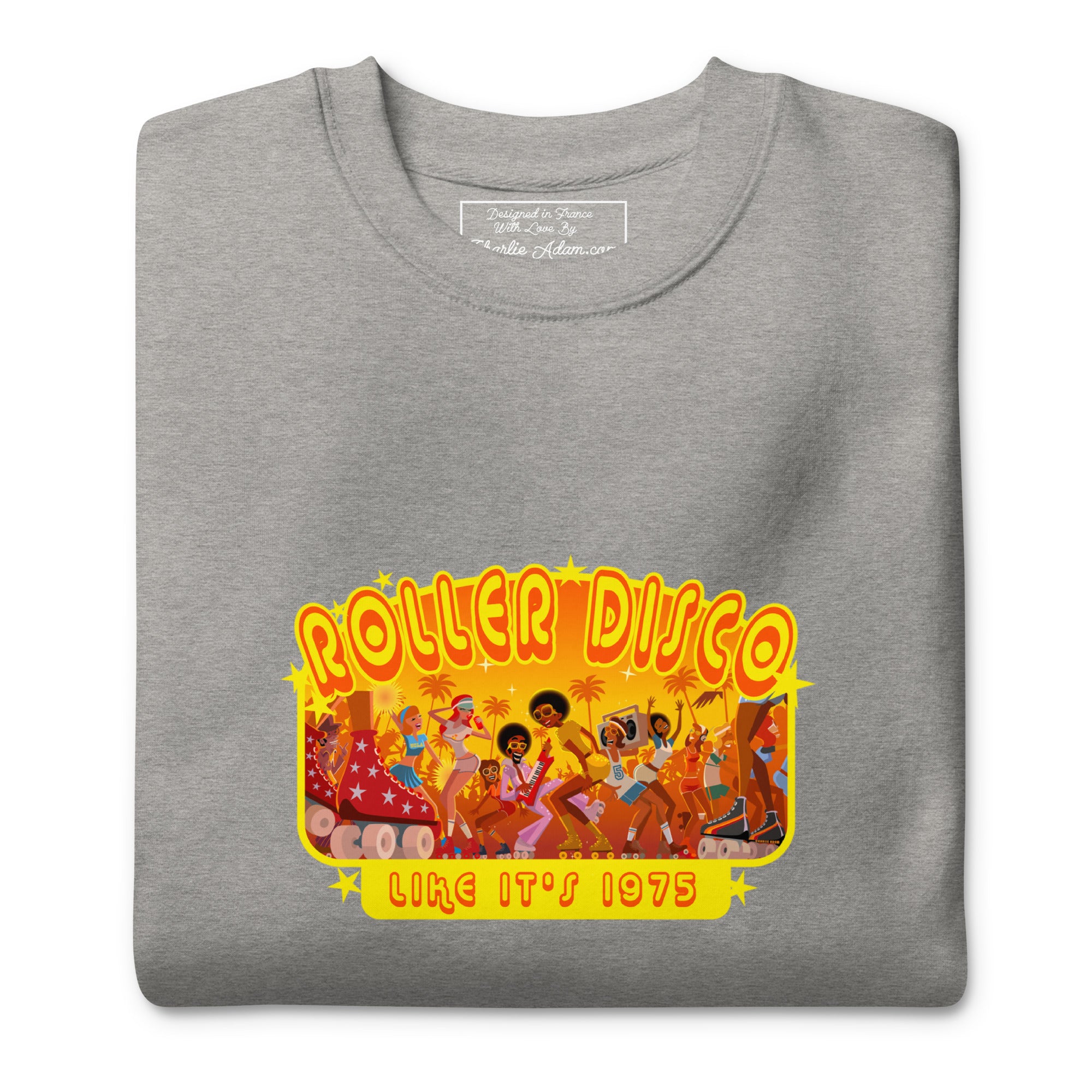 Sweatshirt premium unisexe Roller Disco 1975