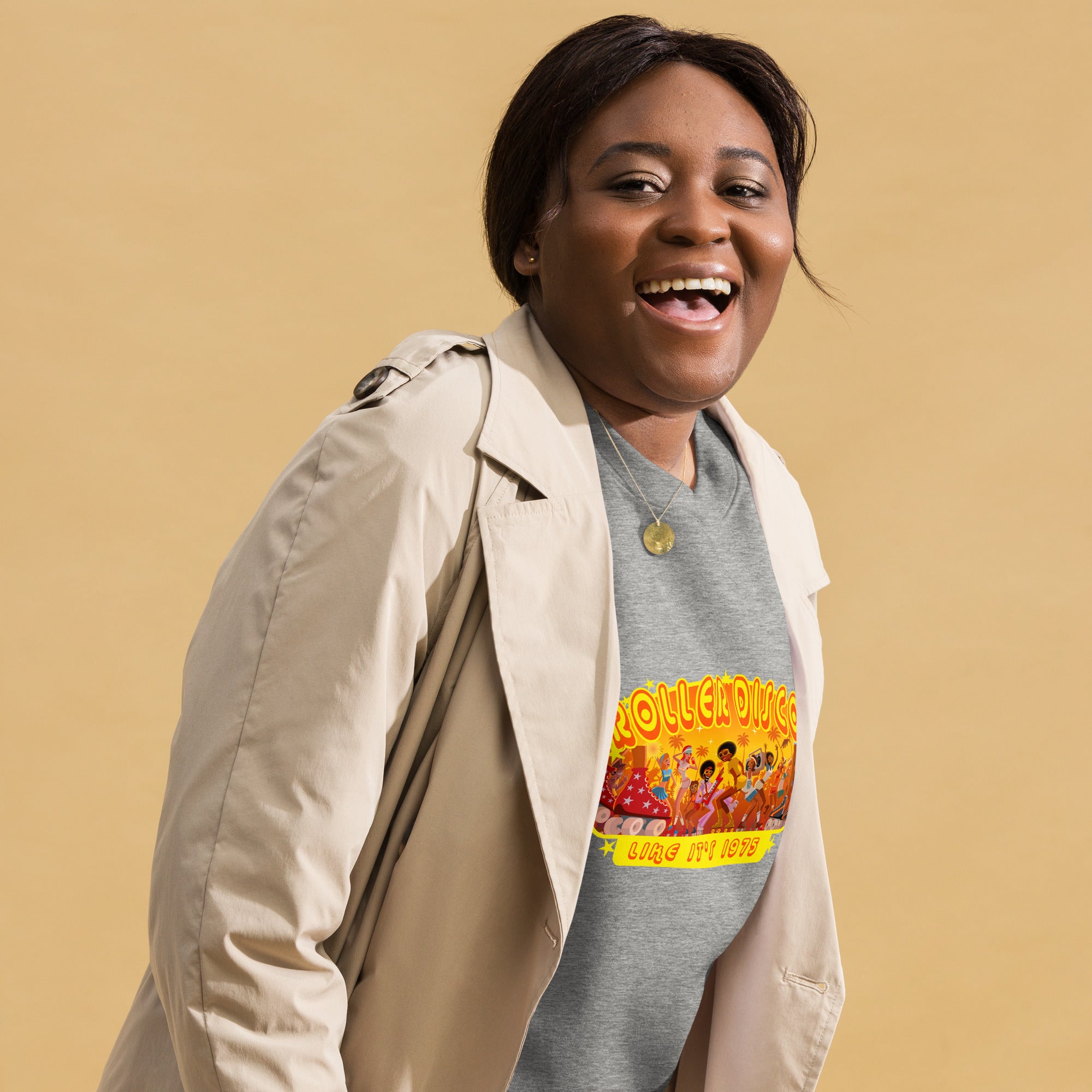 Sweatshirt premium unisexe Roller Disco 1975