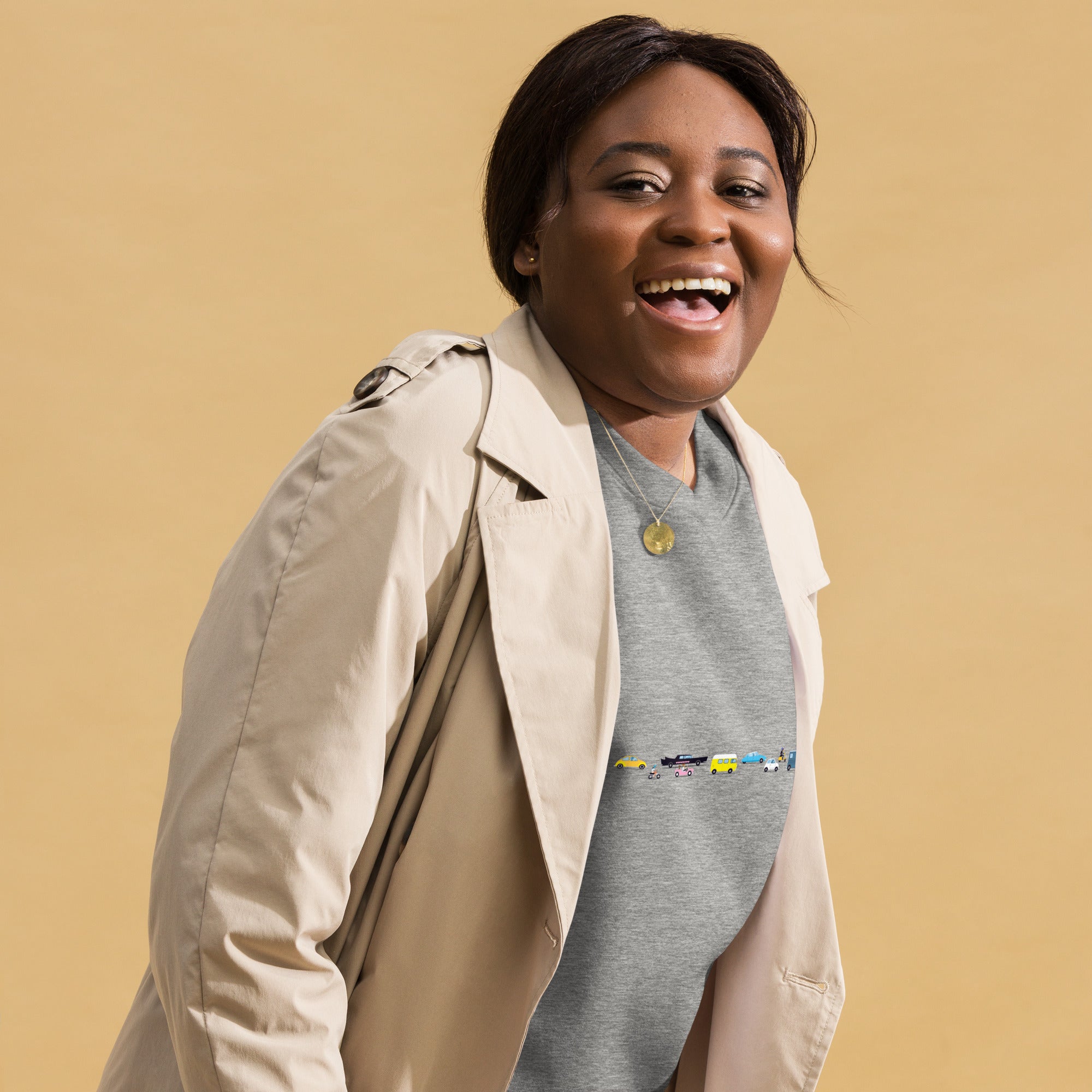 Sweatshirt premium unisexe Vintage Cars Traffic Jam