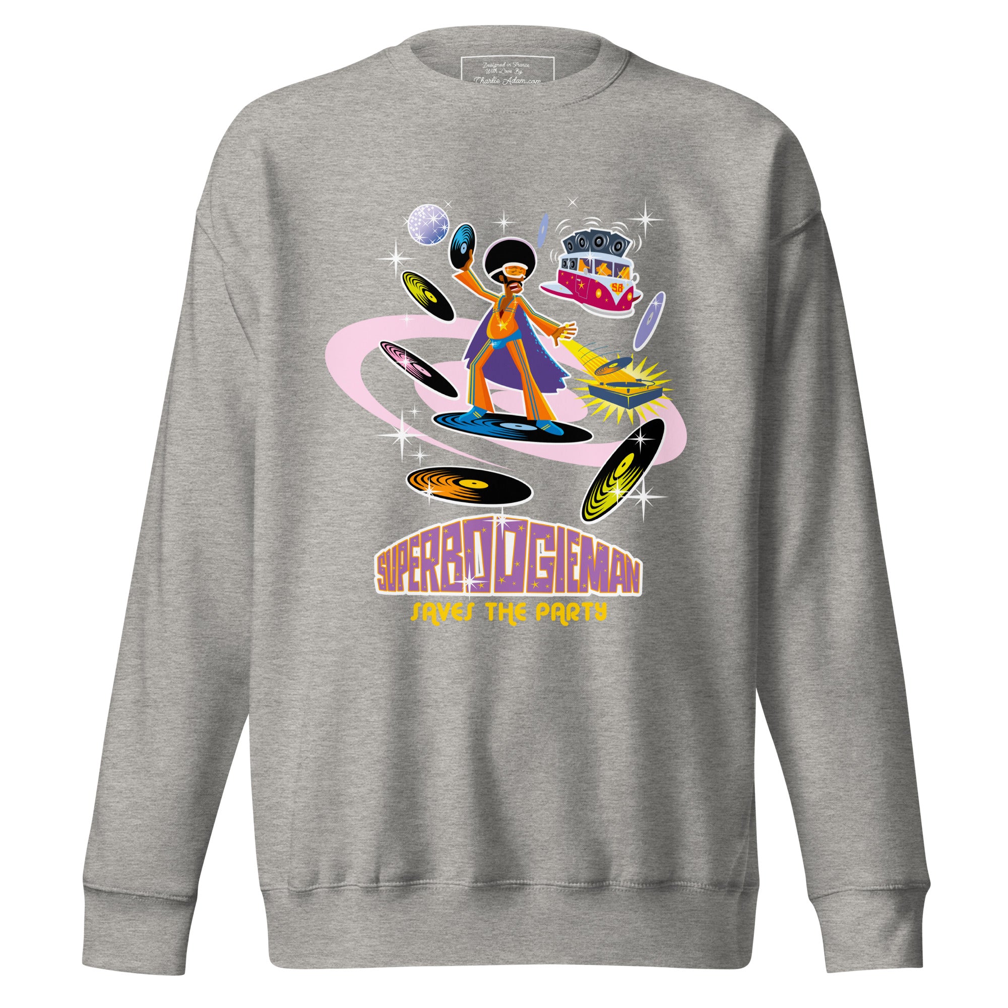 Unisex Premium Sweatshirt Superboogieman Saves the Party