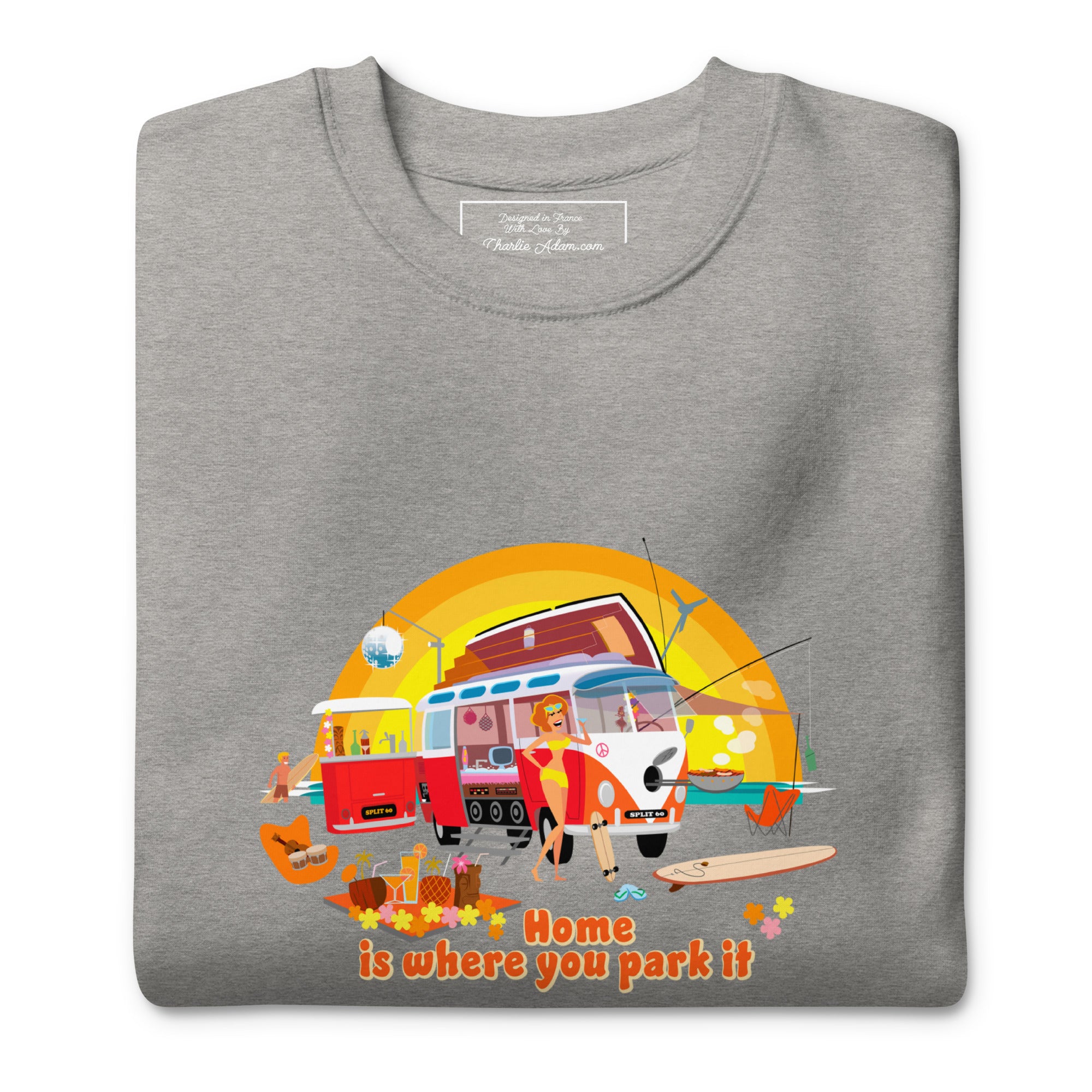 Sweatshirt premium unisexe Ultra Combi Home is where you park it