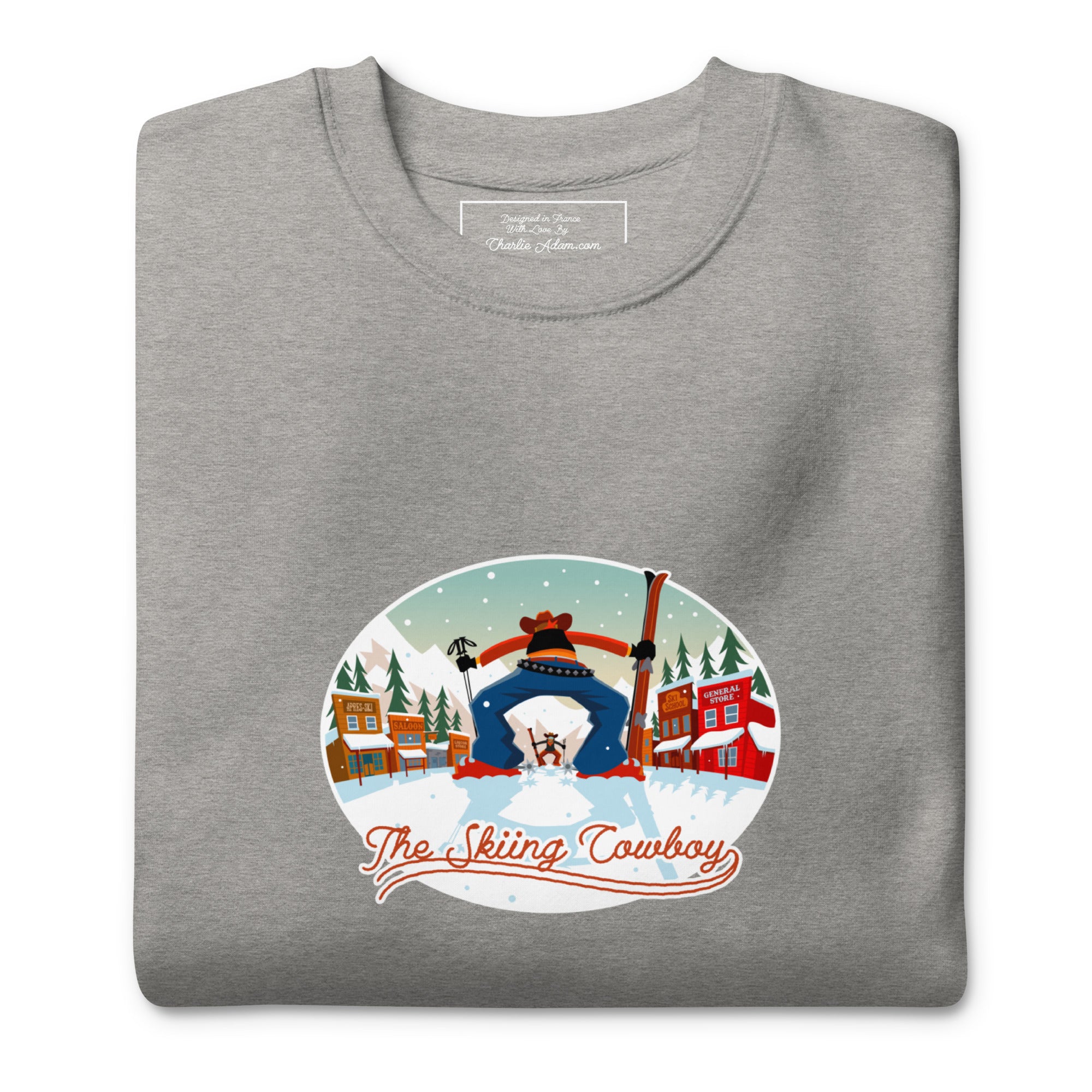 Sweatshirt premium unisexe Ski Fight at OK Corral