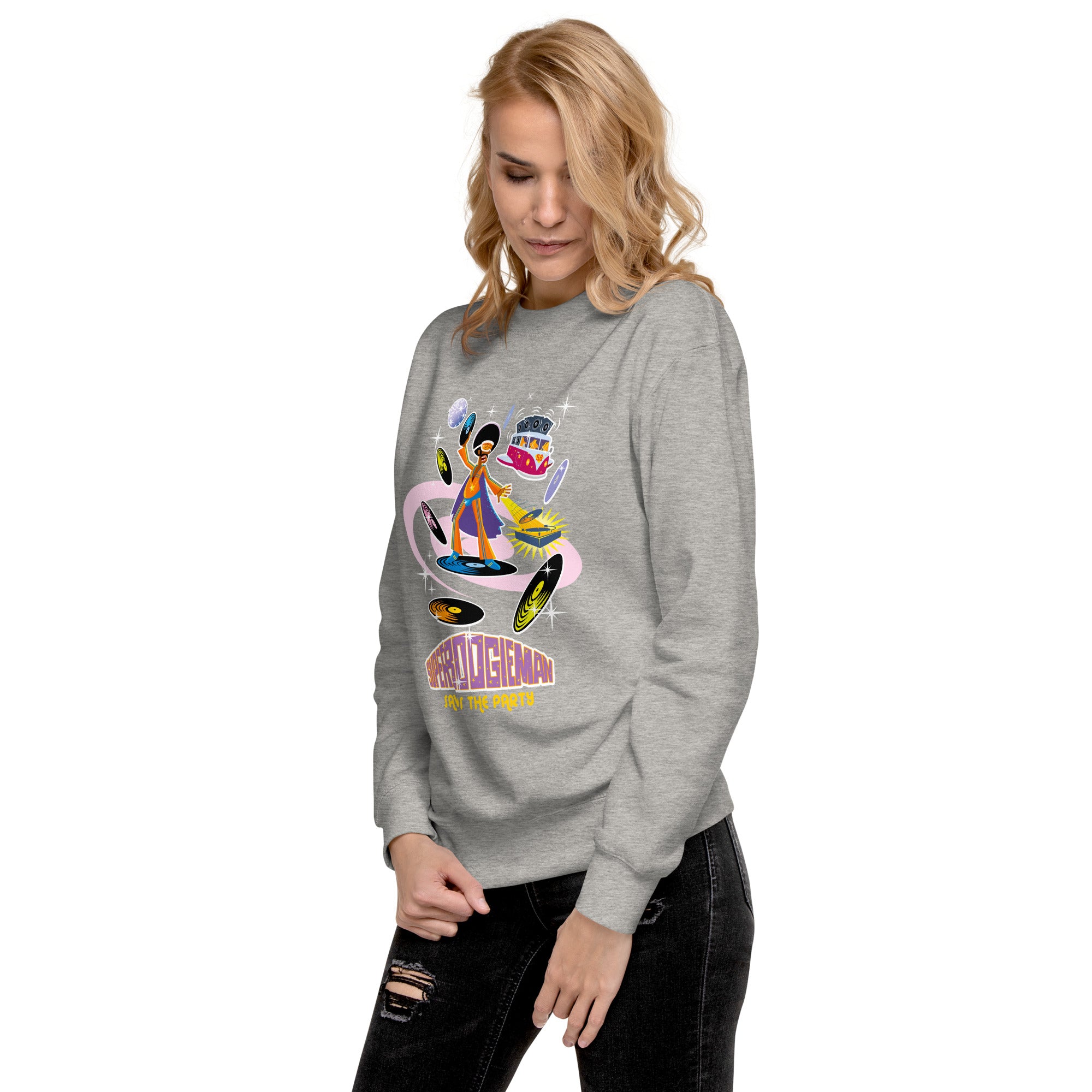 Unisex Premium Sweatshirt Superboogieman Saves the Party