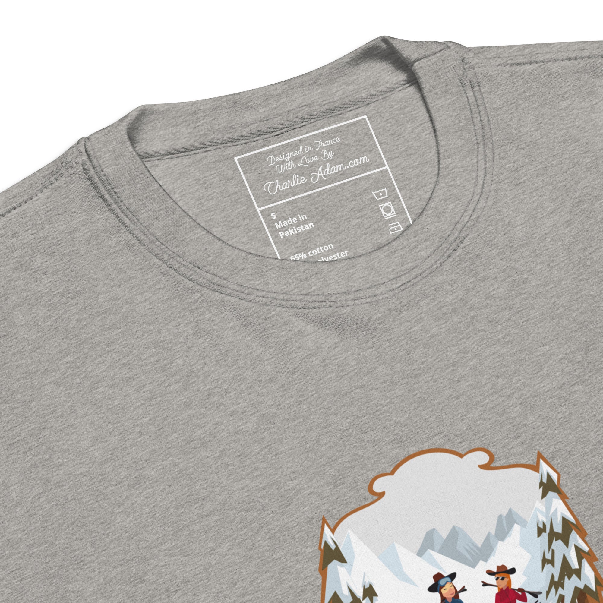 Sweatshirt premium unisexe The Skiing Cowgirl