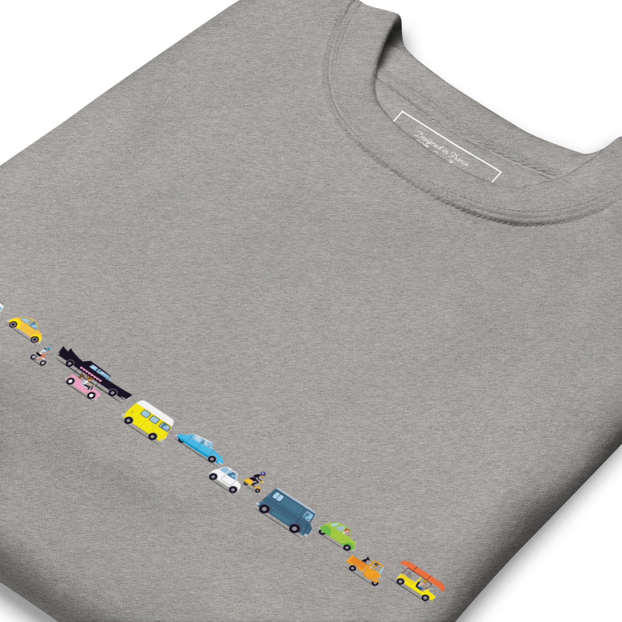 Sweatshirt premium unisexe Vintage Cars Traffic Jam