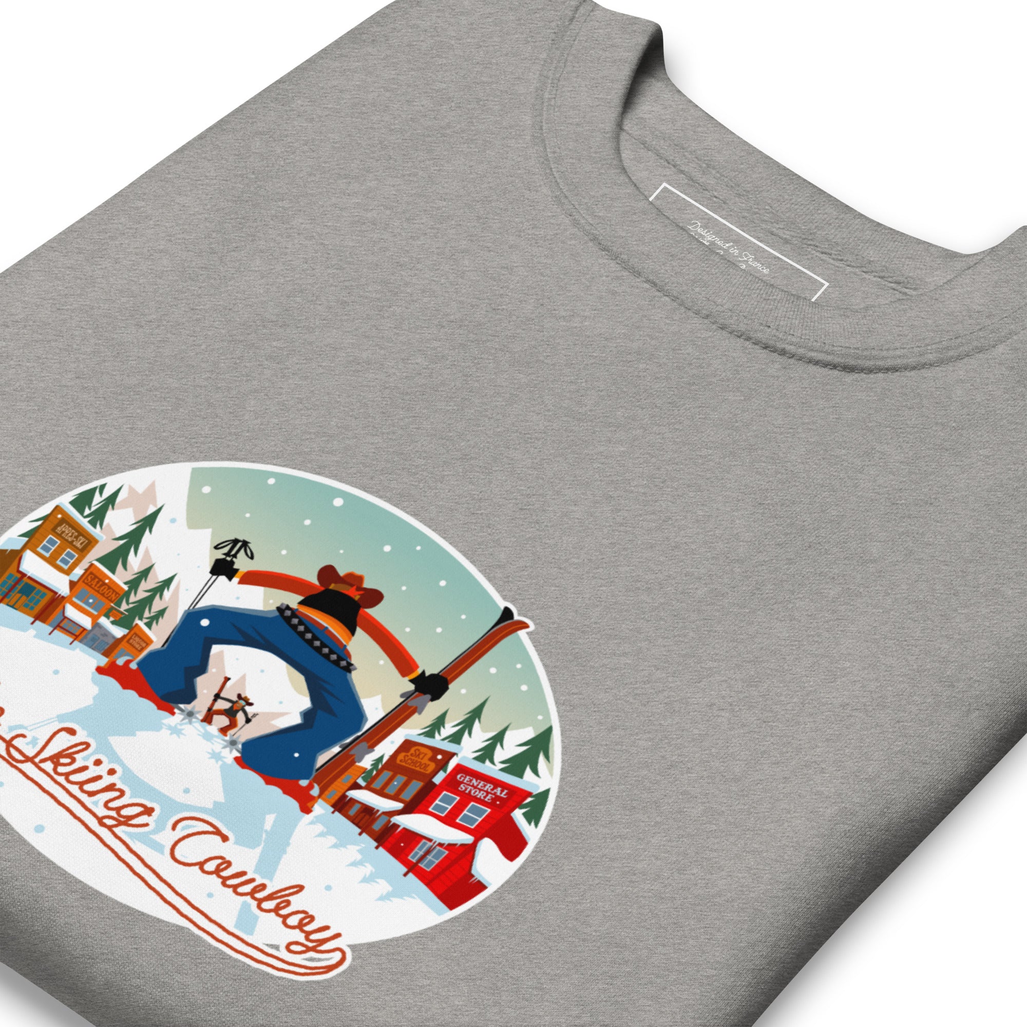 Sweatshirt premium unisexe Ski Fight at OK Corral