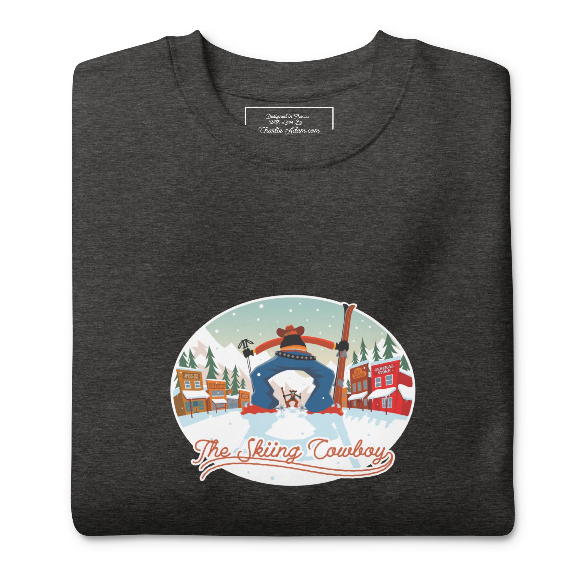 Sweatshirt premium unisexe Ski Fight at OK Corral