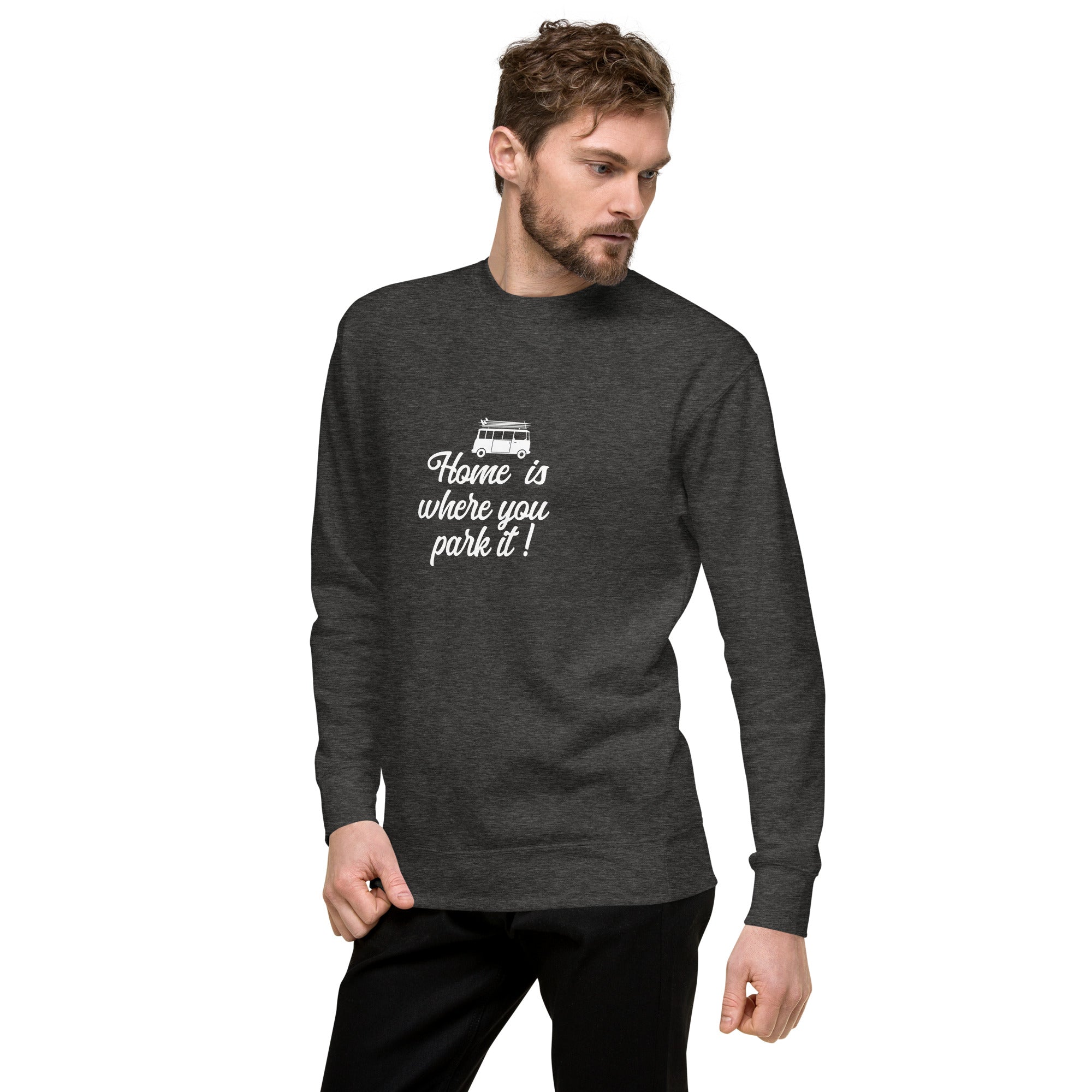 Sweatshirt premium unisexe White Surf Combi Home is where you park it
