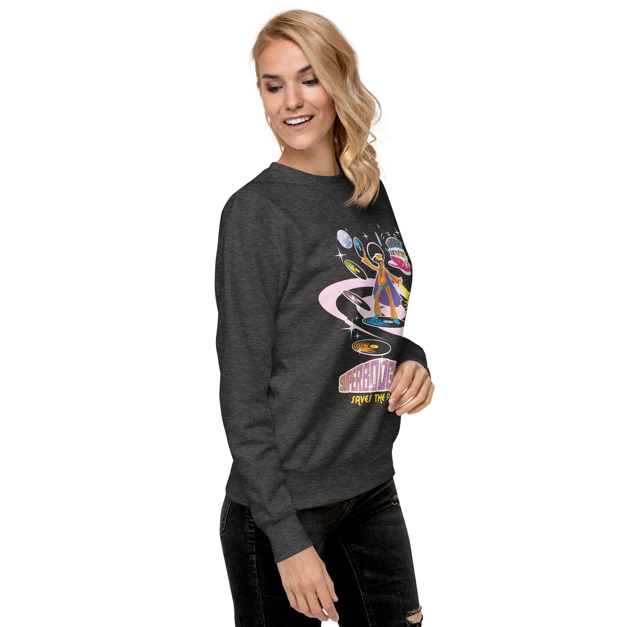 Unisex Premium Sweatshirt Superboogieman Saves the Party