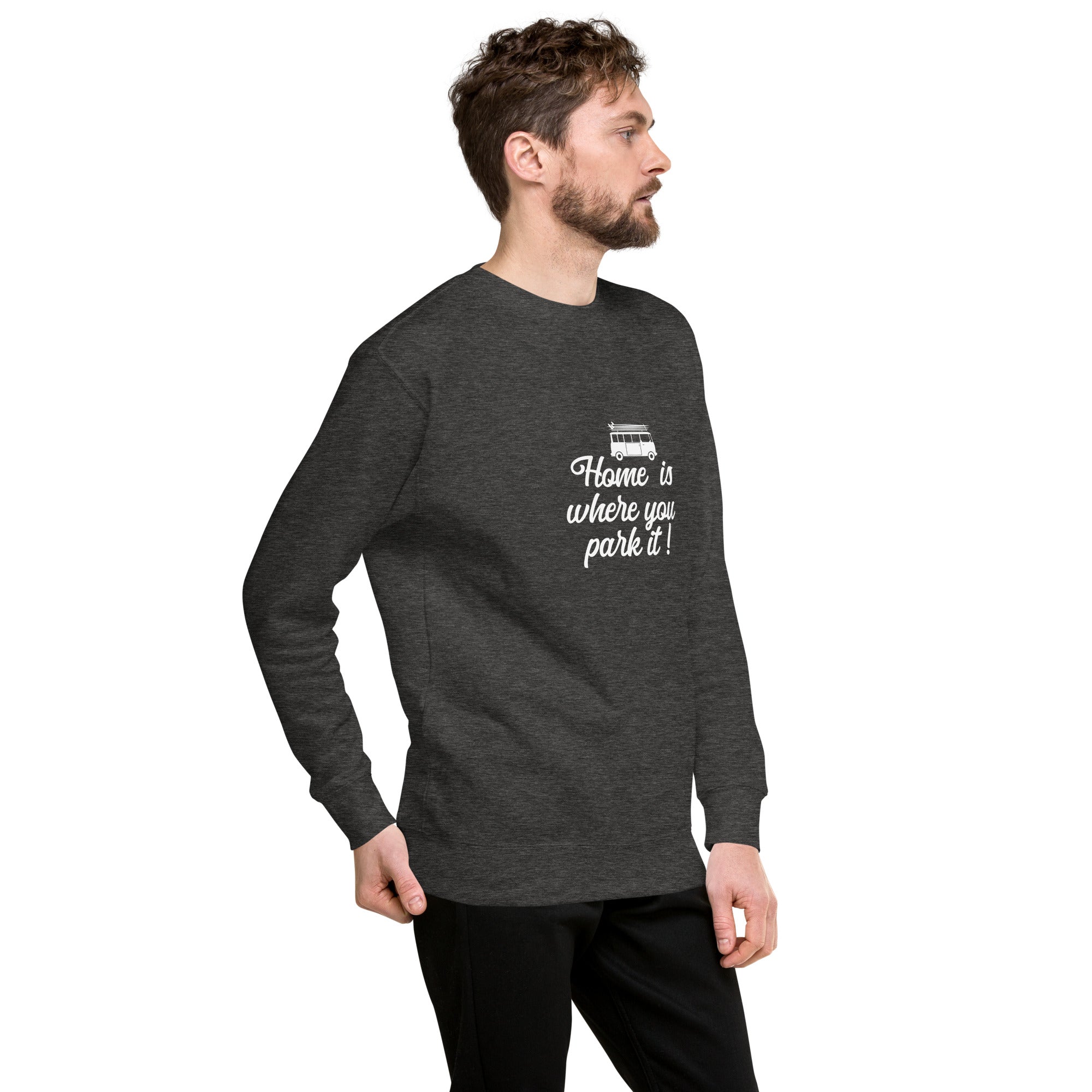 Sweatshirt premium unisexe White Surf Combi Home is where you park it