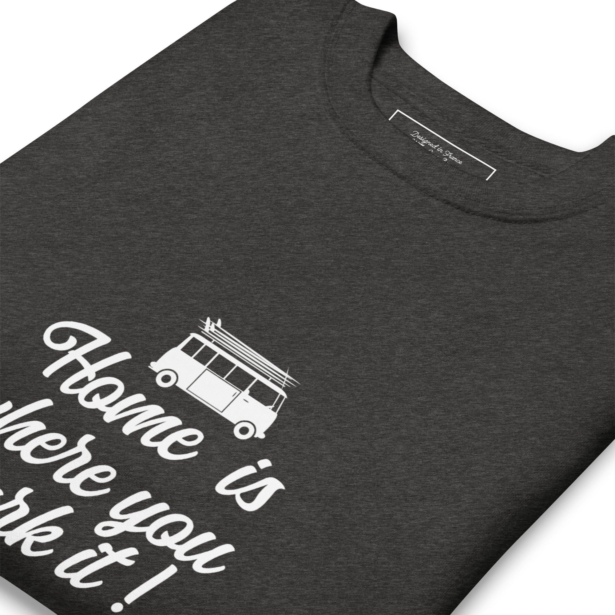 Sweatshirt premium unisexe White Surf Combi Home is where you park it