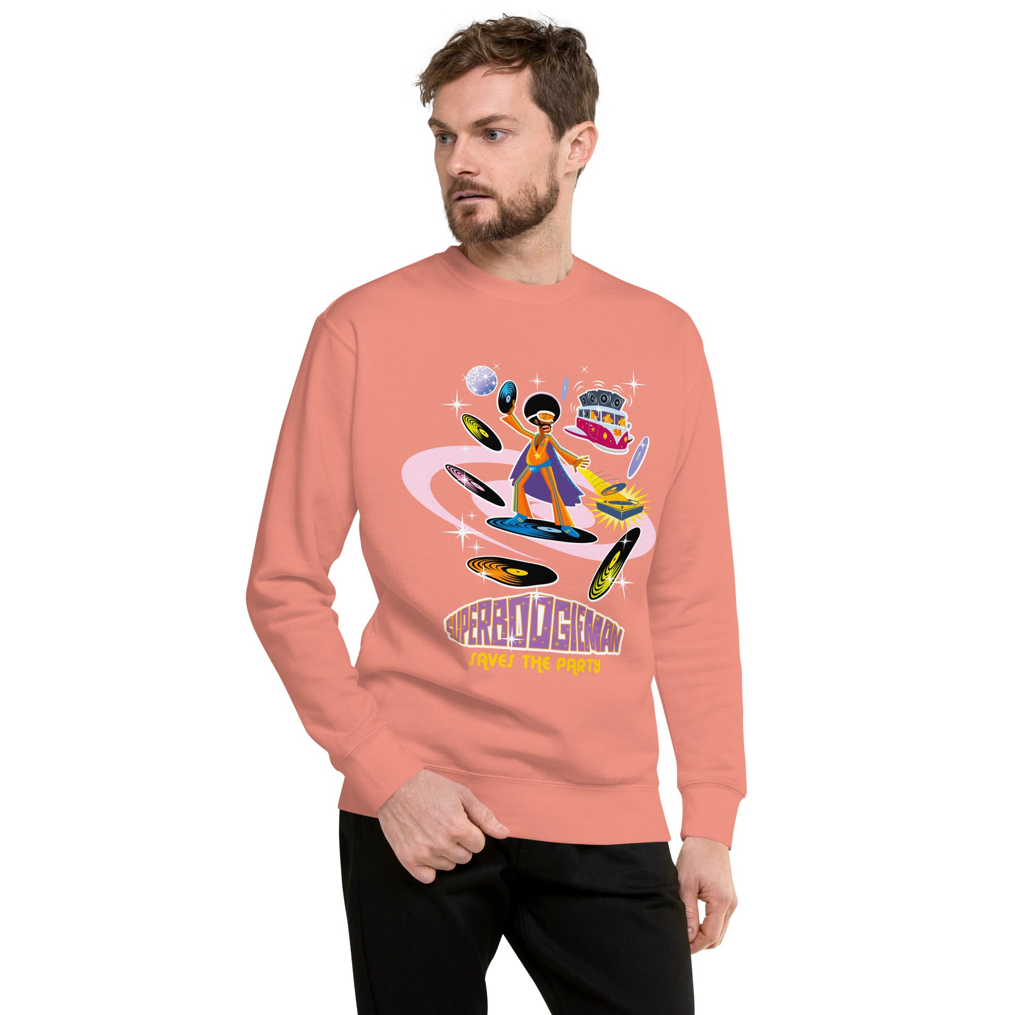 Unisex Premium Sweatshirt Superboogieman Saves the Party