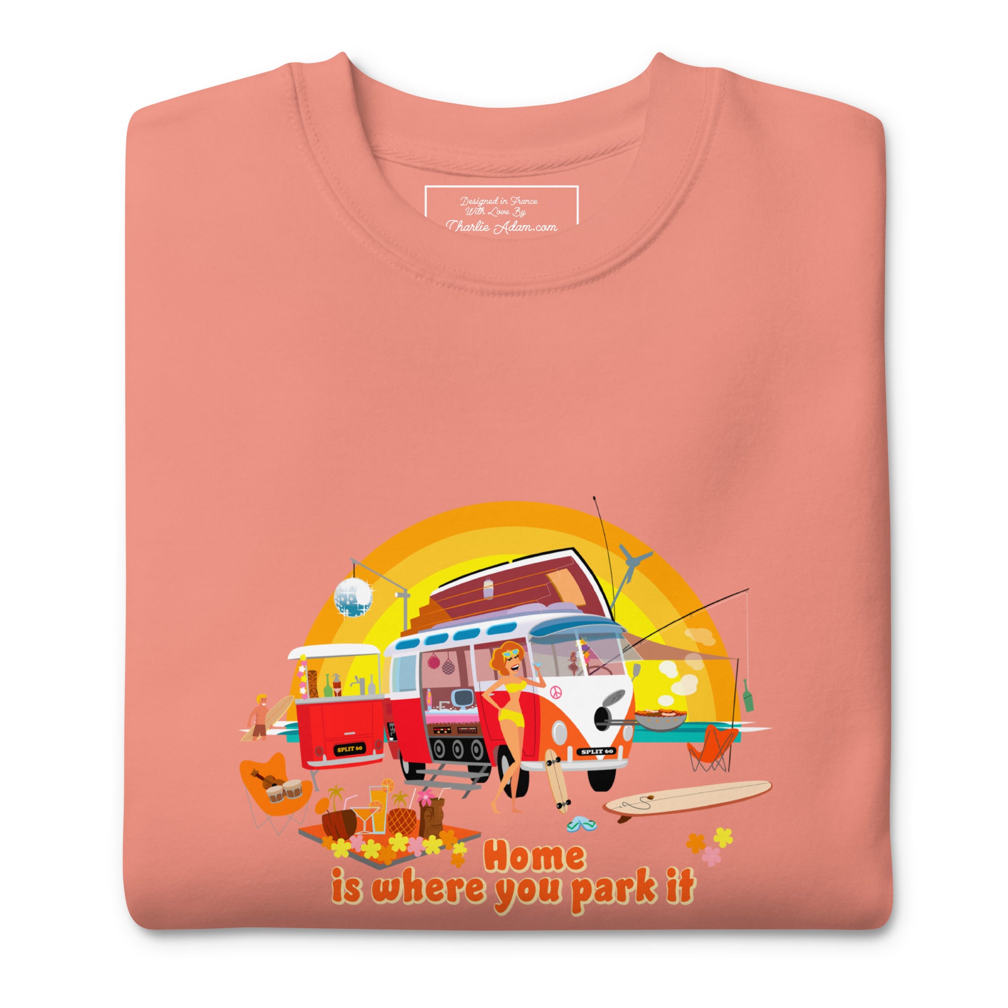 Sweatshirt premium unisexe Ultra Combi Home is where you park it