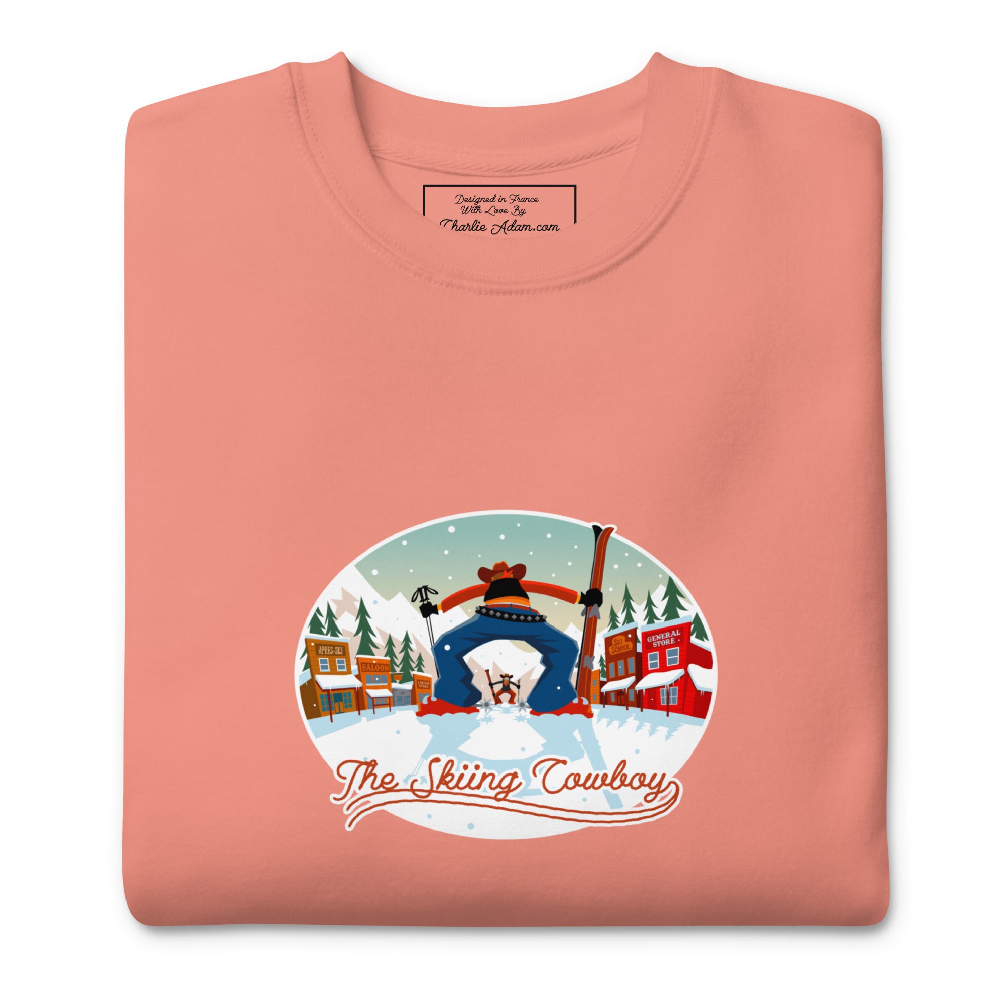 Sweatshirt premium unisexe Ski Fight at OK Corral