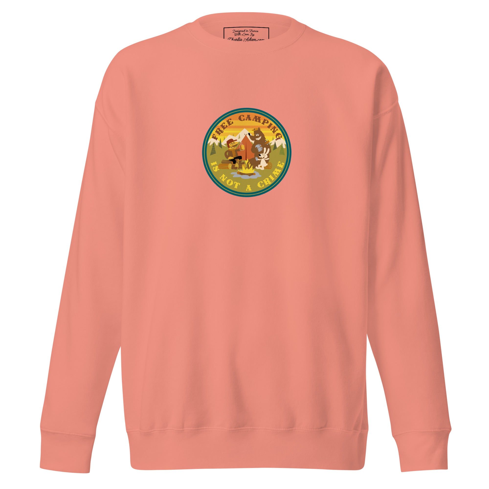 Unisex Premium Sweatshirt Free camping is not a crime