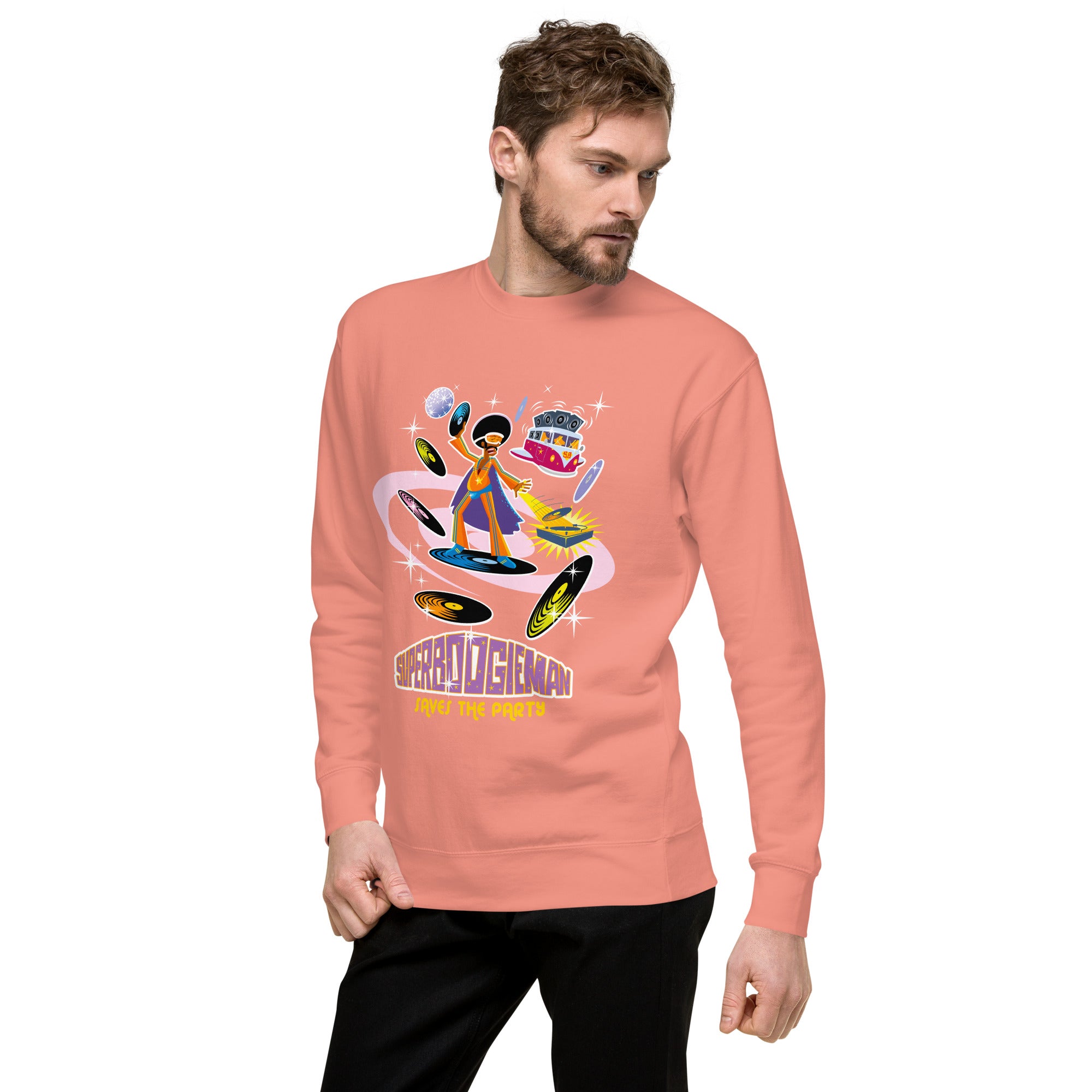 Unisex Premium Sweatshirt Superboogieman Saves the Party