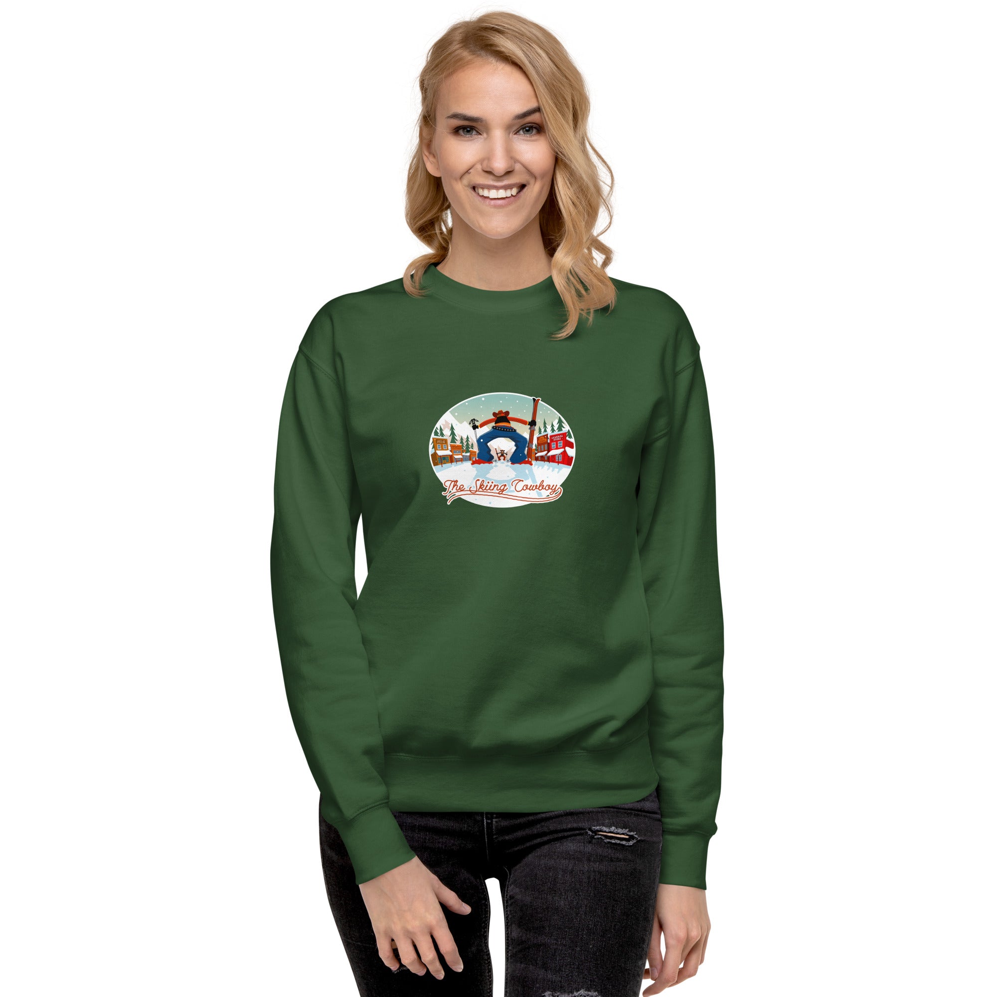 Sweatshirt premium unisexe Ski Fight at OK Corral
