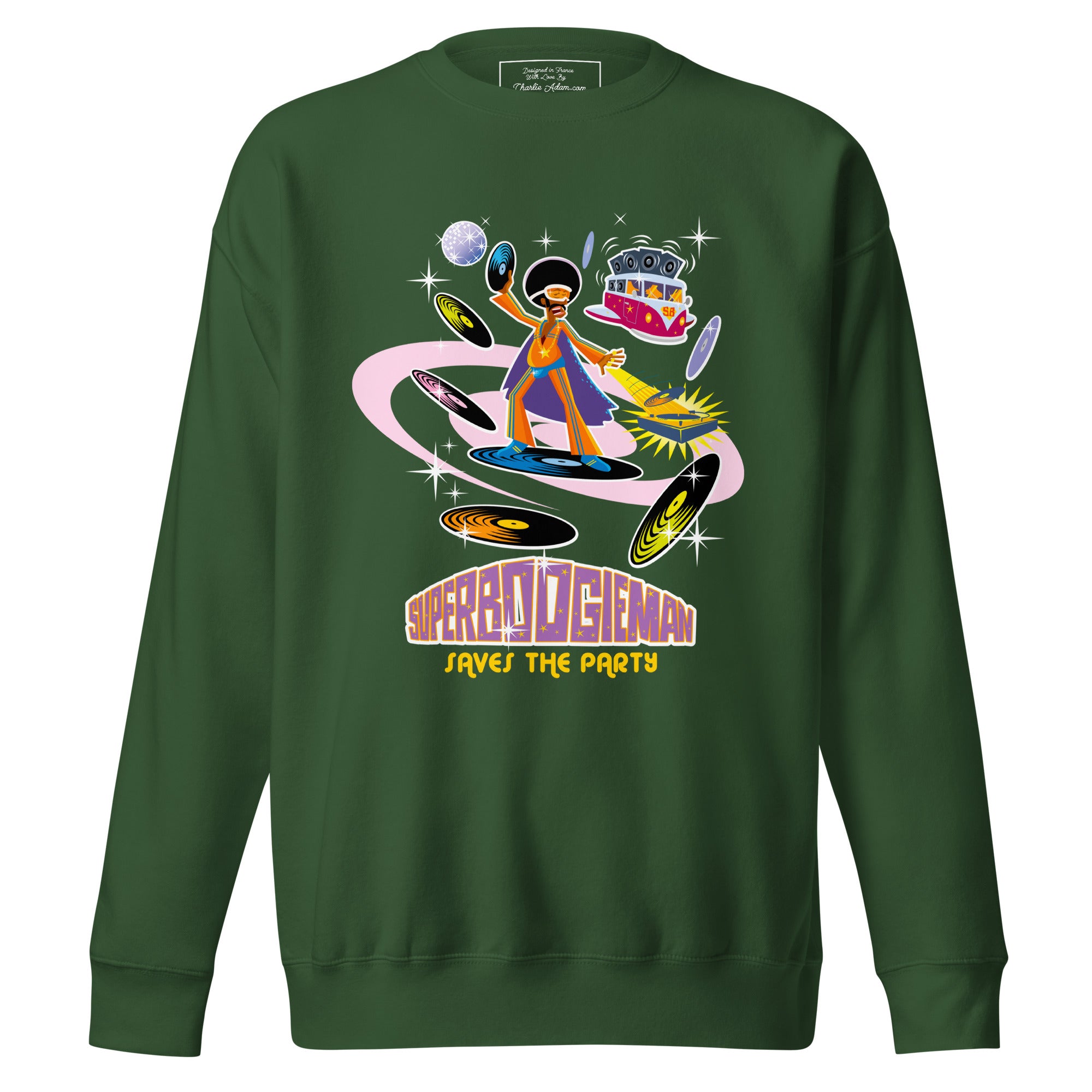 Unisex Premium Sweatshirt Superboogieman Saves the Party