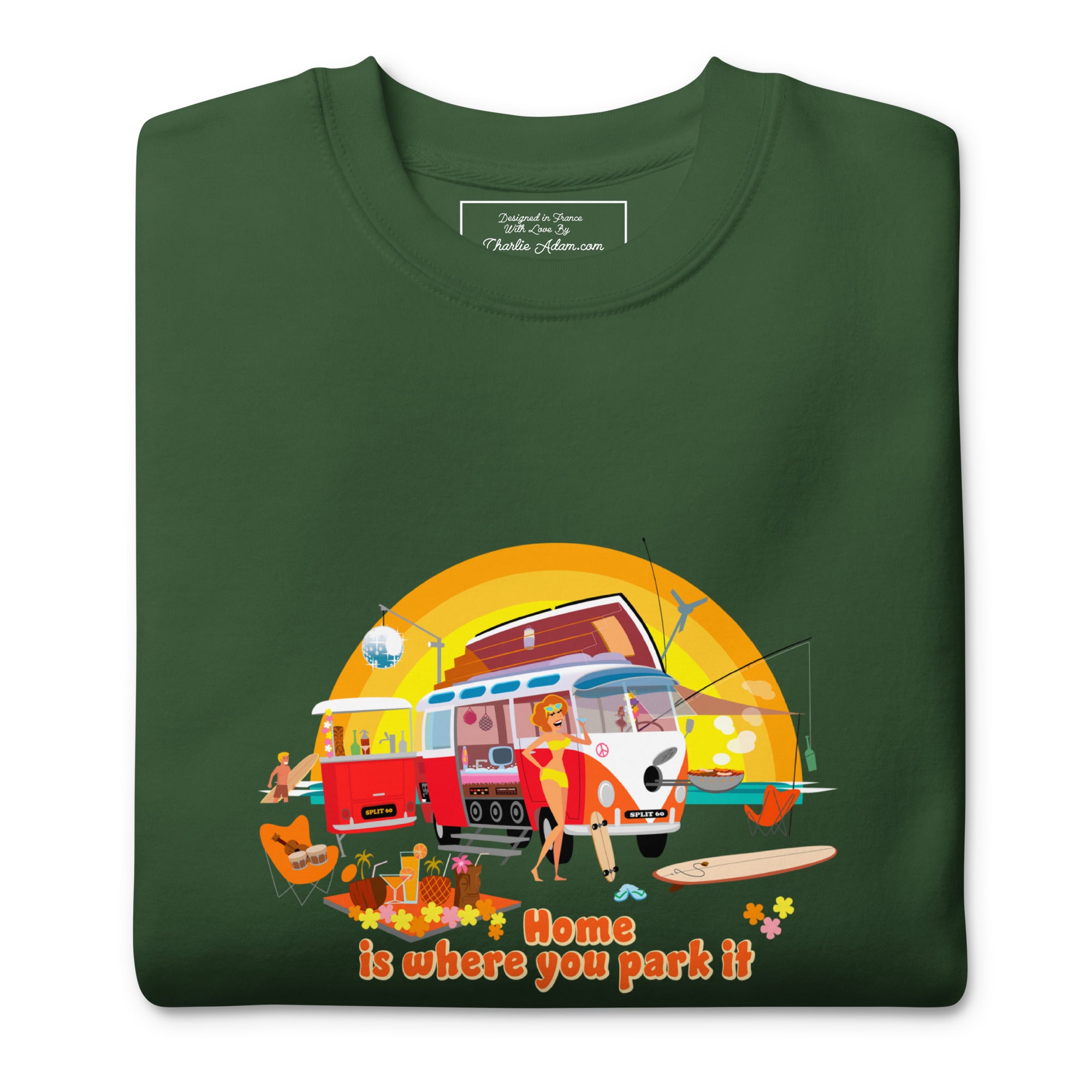 Sweatshirt premium unisexe Ultra Combi Home is where you park it