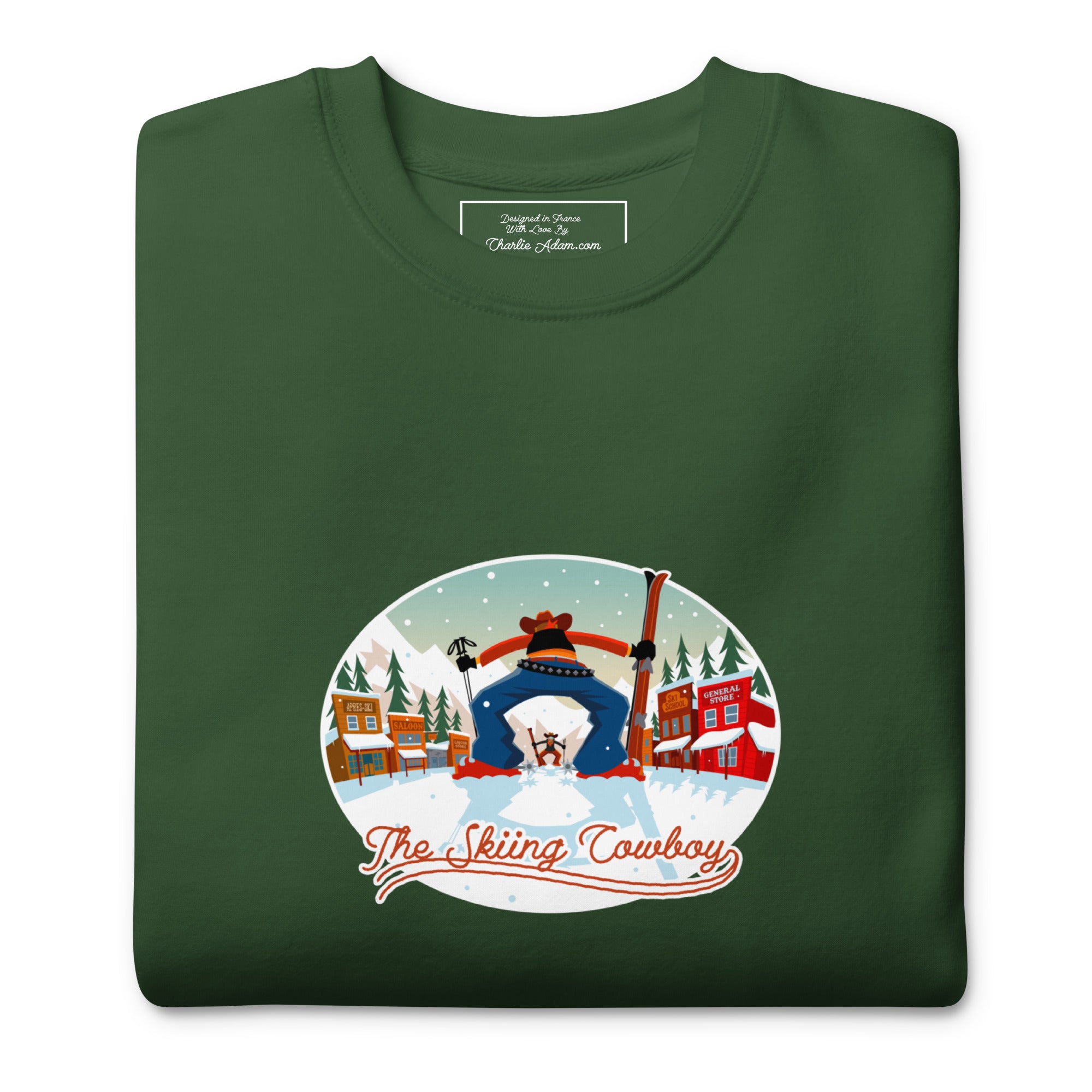 Sweatshirt premium unisexe Ski Fight at OK Corral