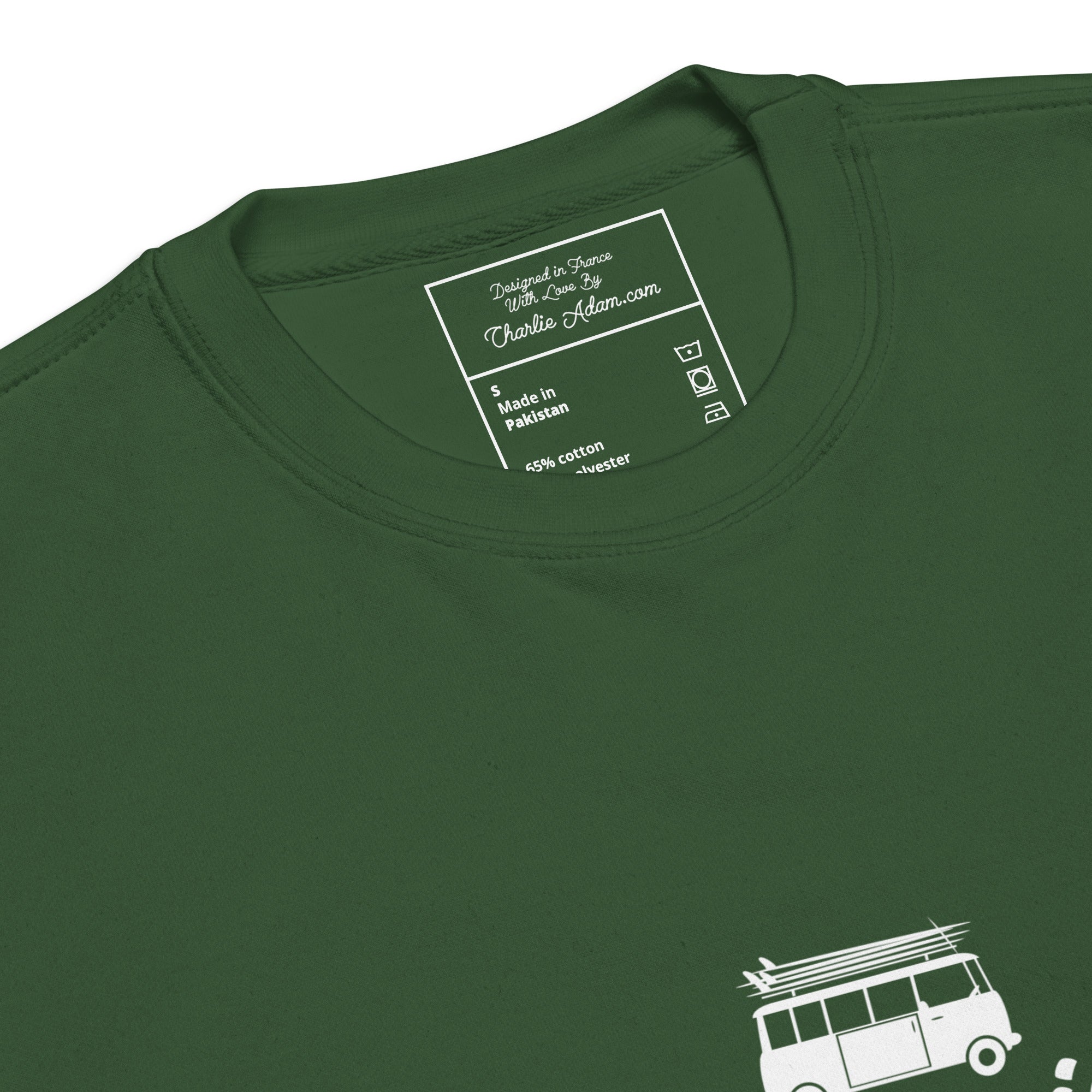 Sweatshirt premium unisexe White Surf Combi Home is where you park it