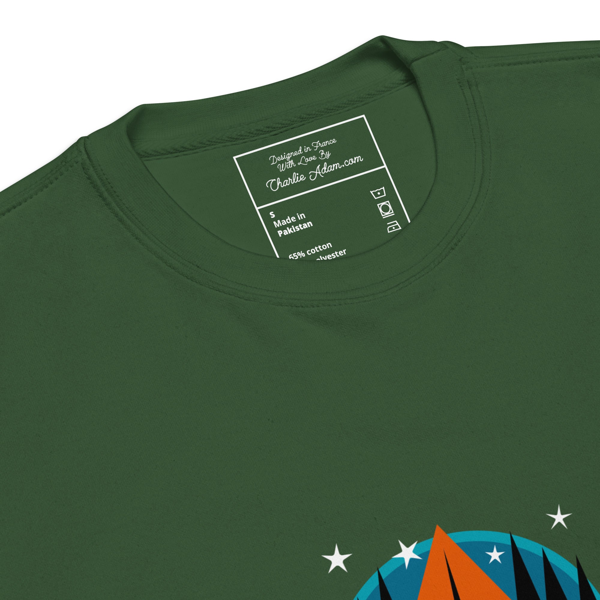 Sweatshirt premium unisexe Free camping is not a crime graphic