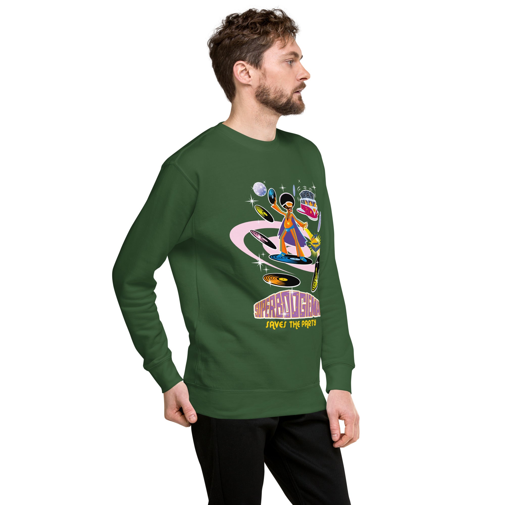 Unisex Premium Sweatshirt Superboogieman Saves the Party