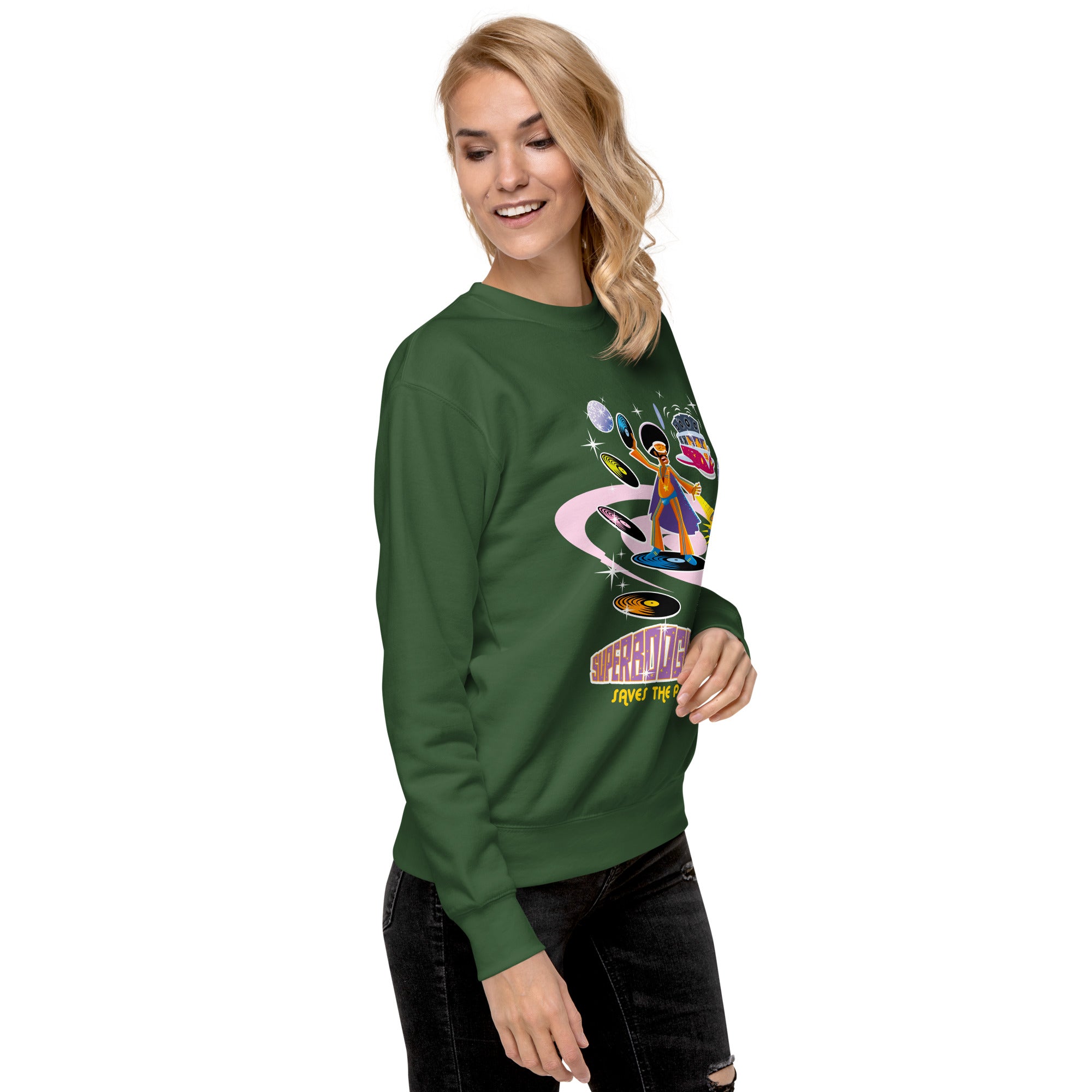 Unisex Premium Sweatshirt Superboogieman Saves the Party