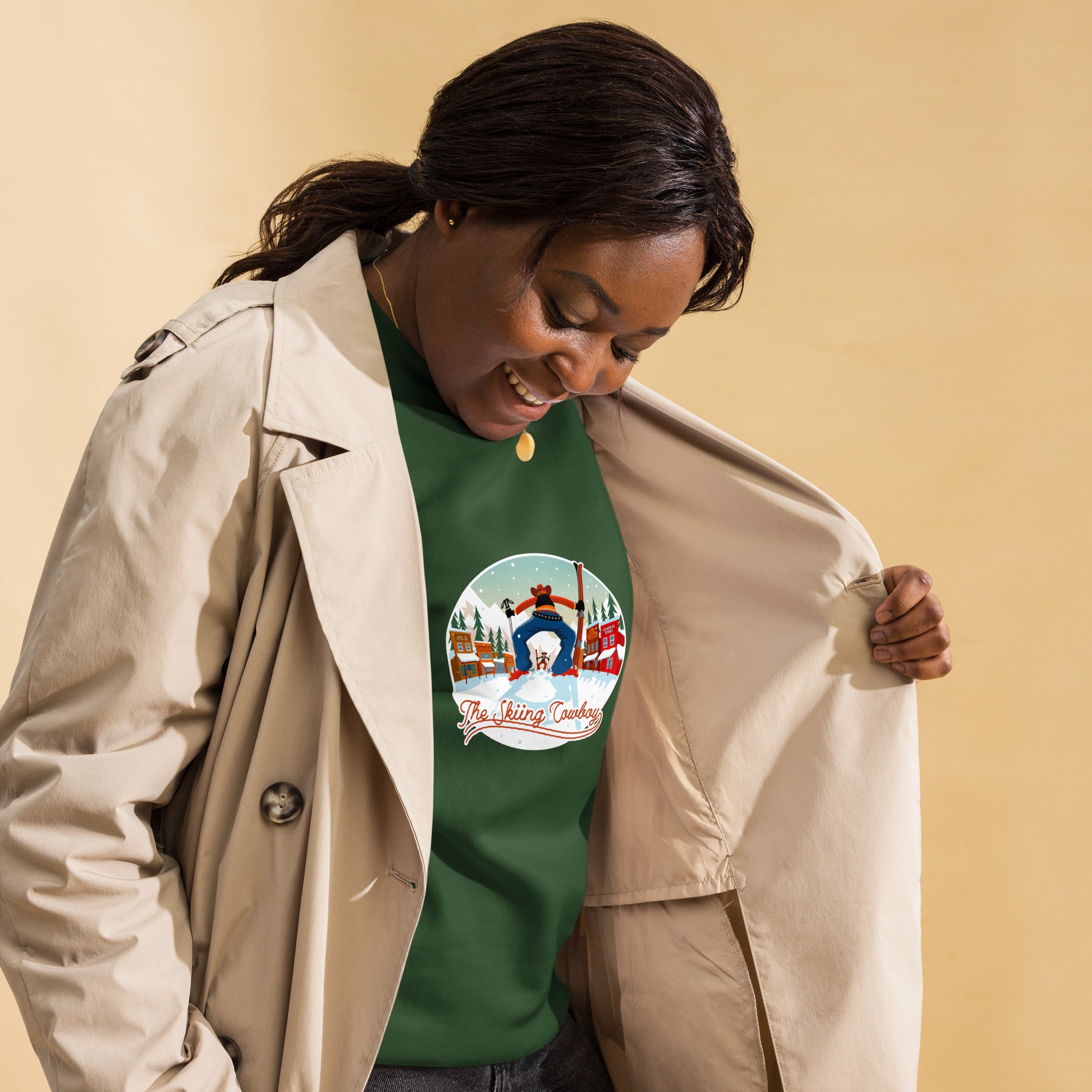 Sweatshirt premium unisexe Ski Fight at OK Corral