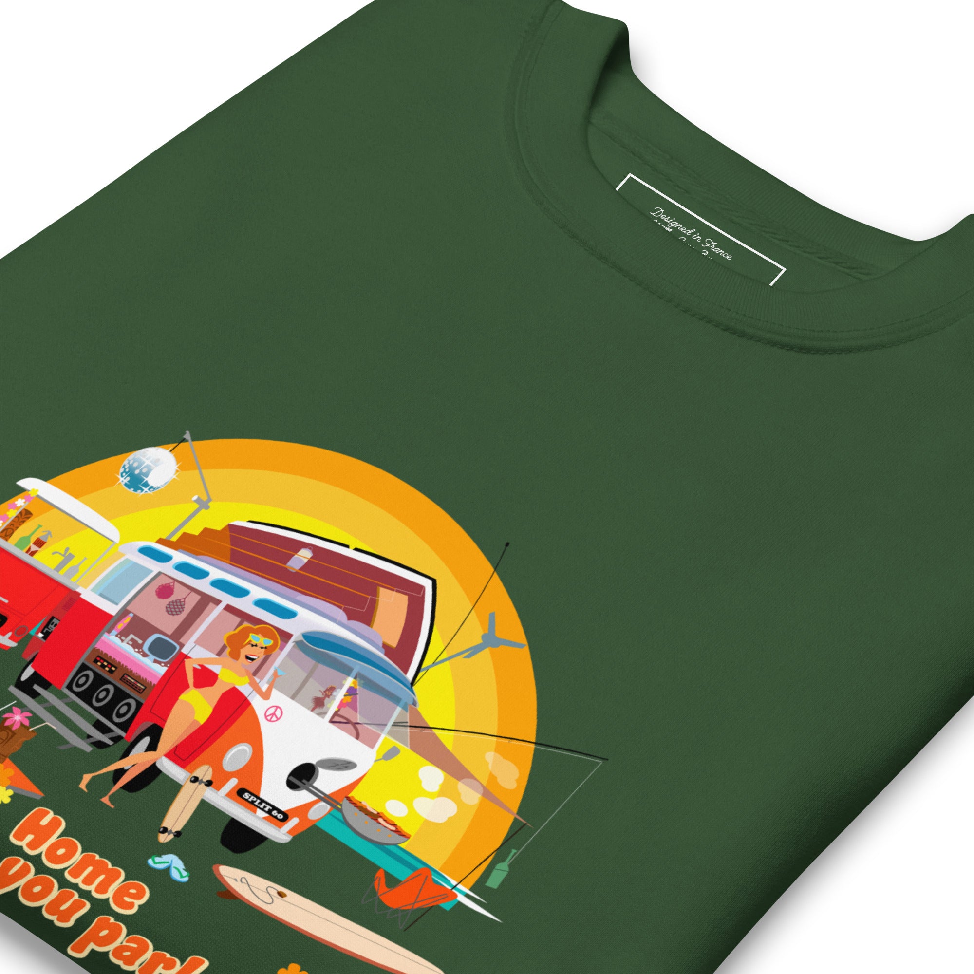 Sweatshirt premium unisexe Ultra Combi Home is where you park it