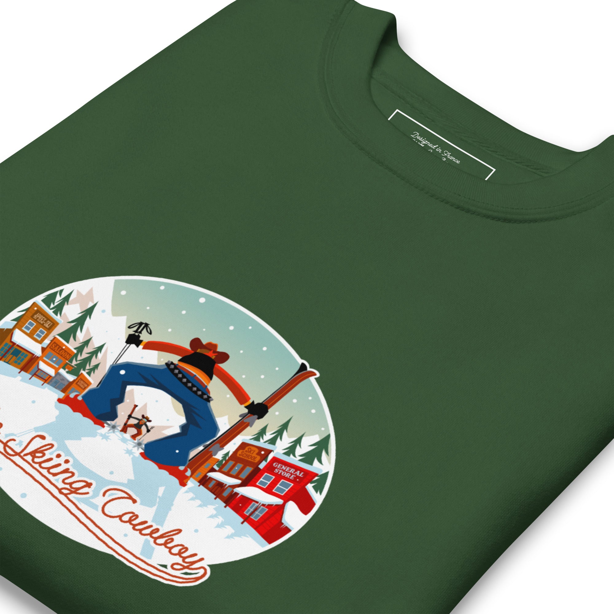 Sweatshirt premium unisexe Ski Fight at OK Corral