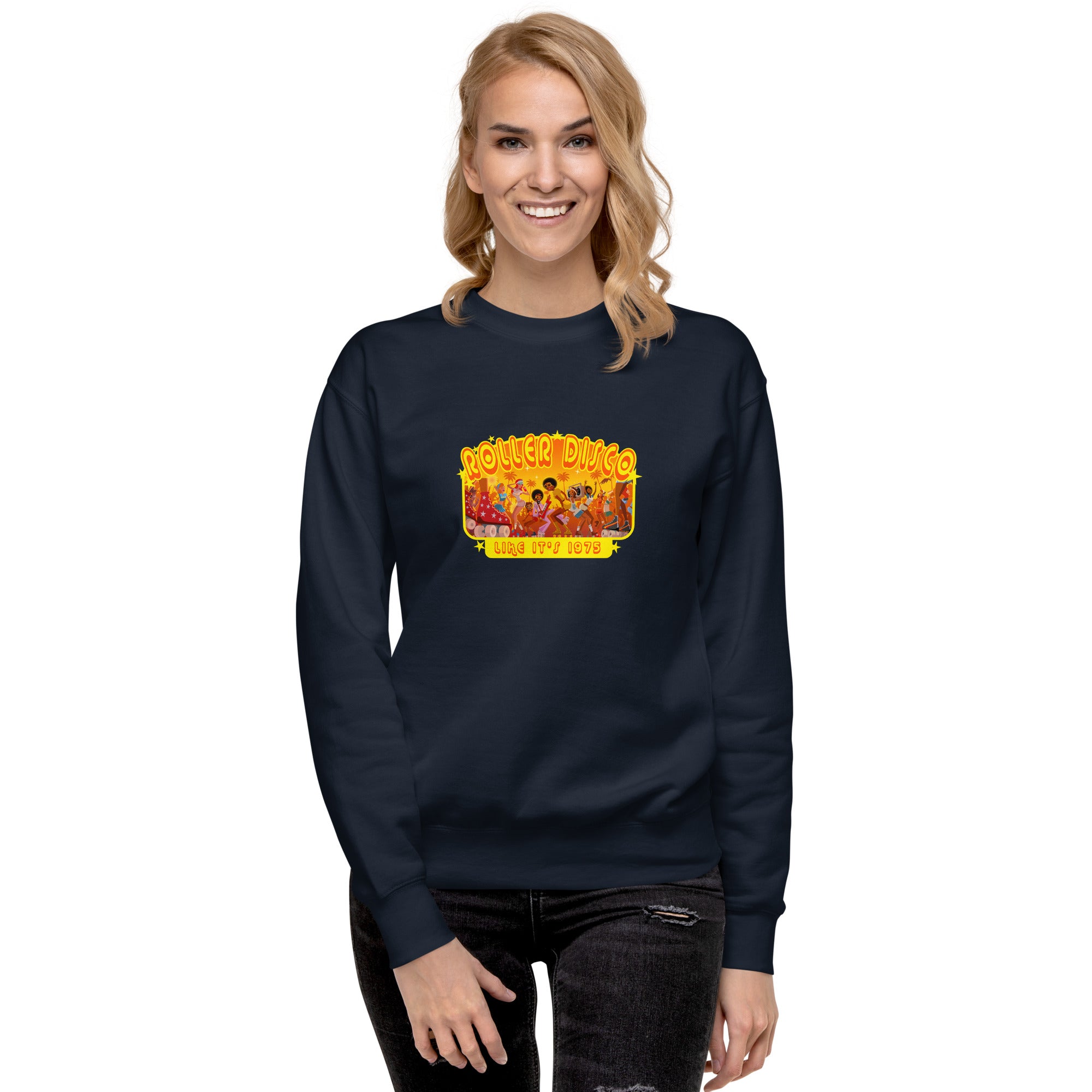 Sweatshirt premium unisexe Roller Disco 1975