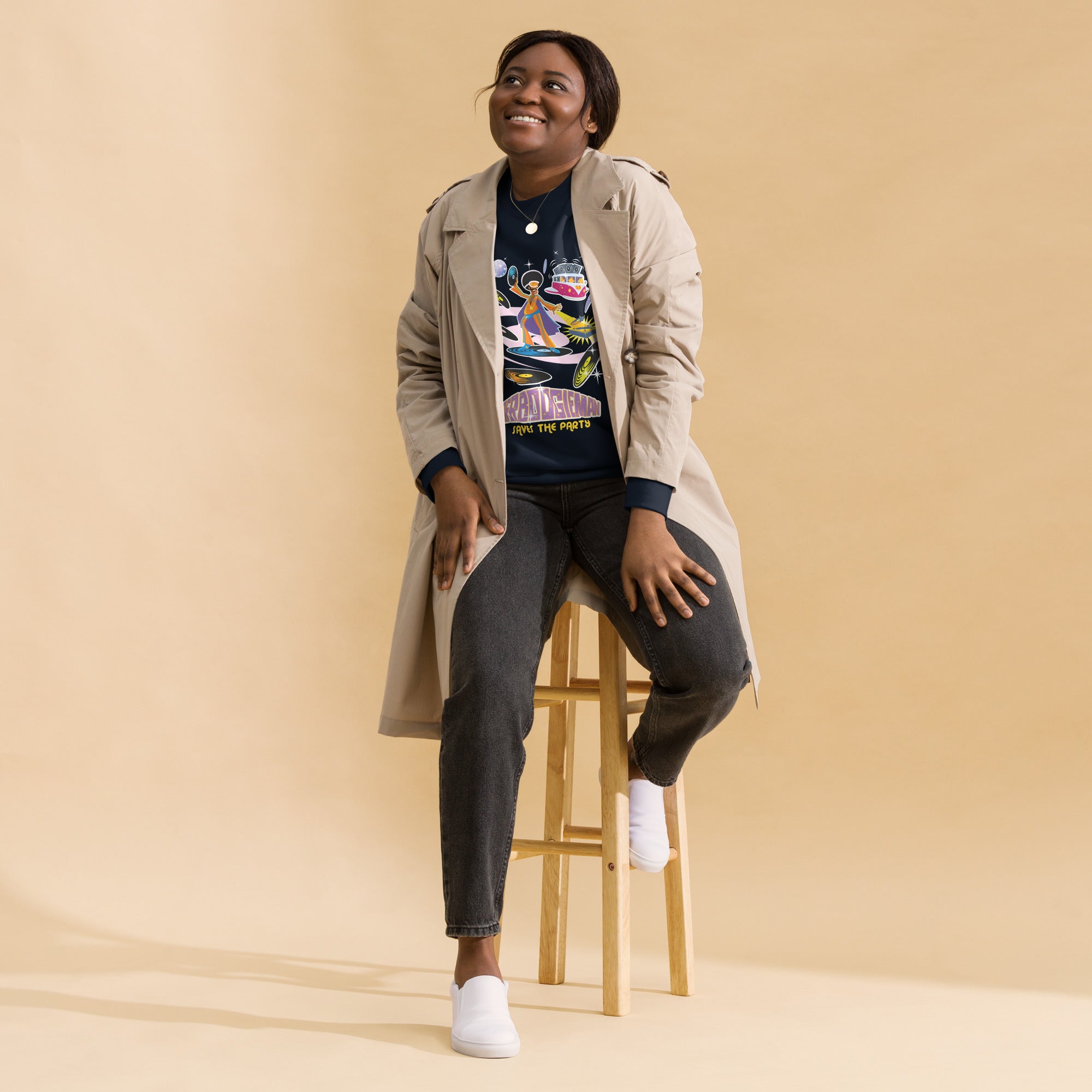 Unisex Premium Sweatshirt Superboogieman Saves the Party