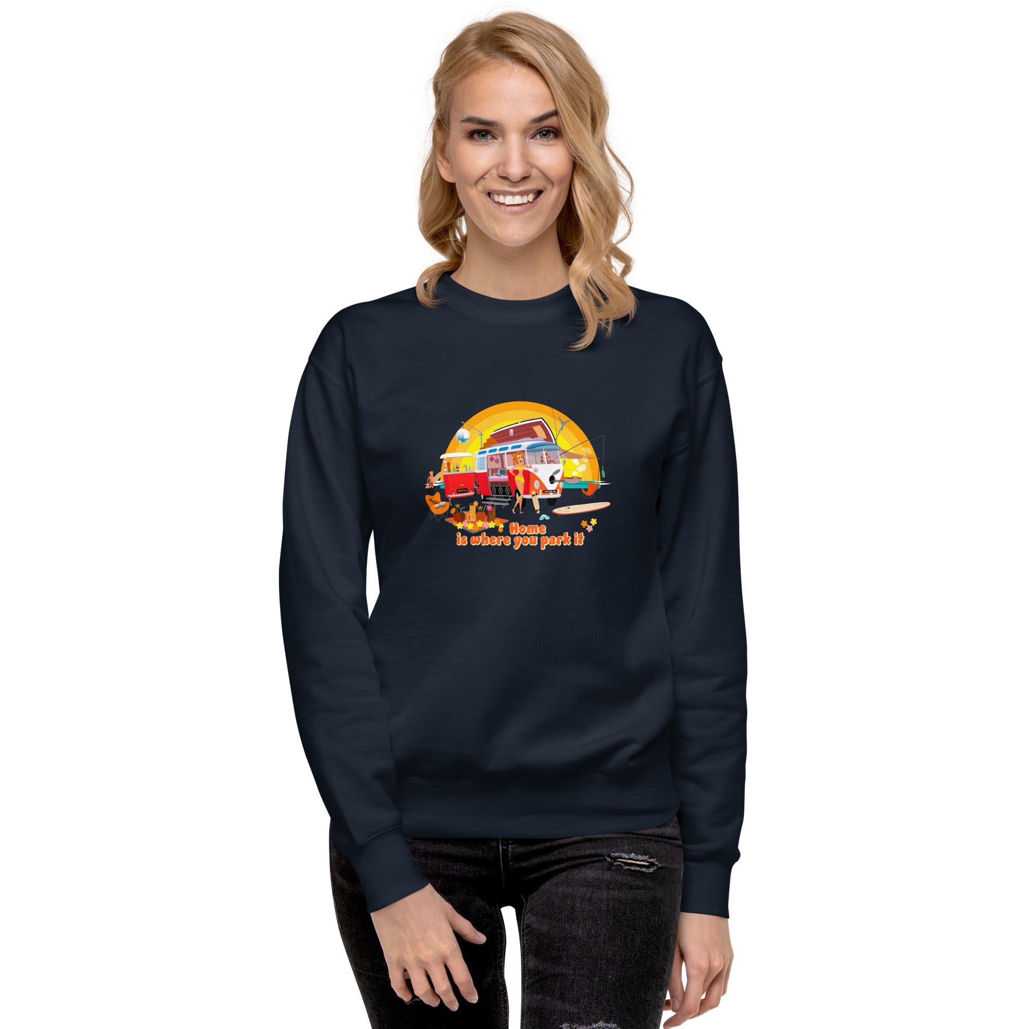 Sweatshirt premium unisexe Ultra Combi Home is where you park it