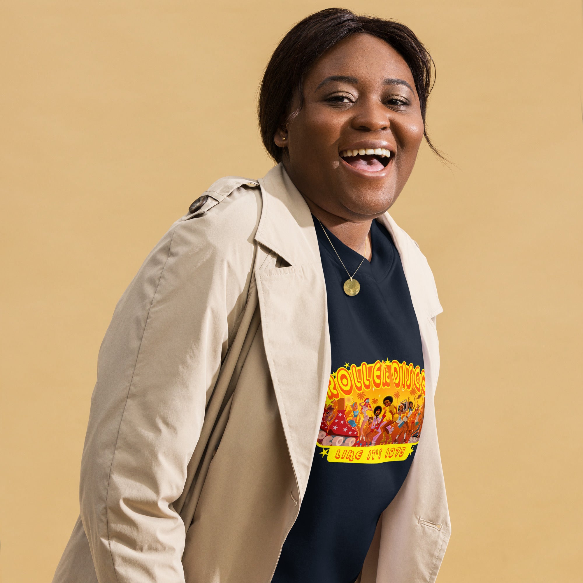 Sweatshirt premium unisexe Roller Disco 1975