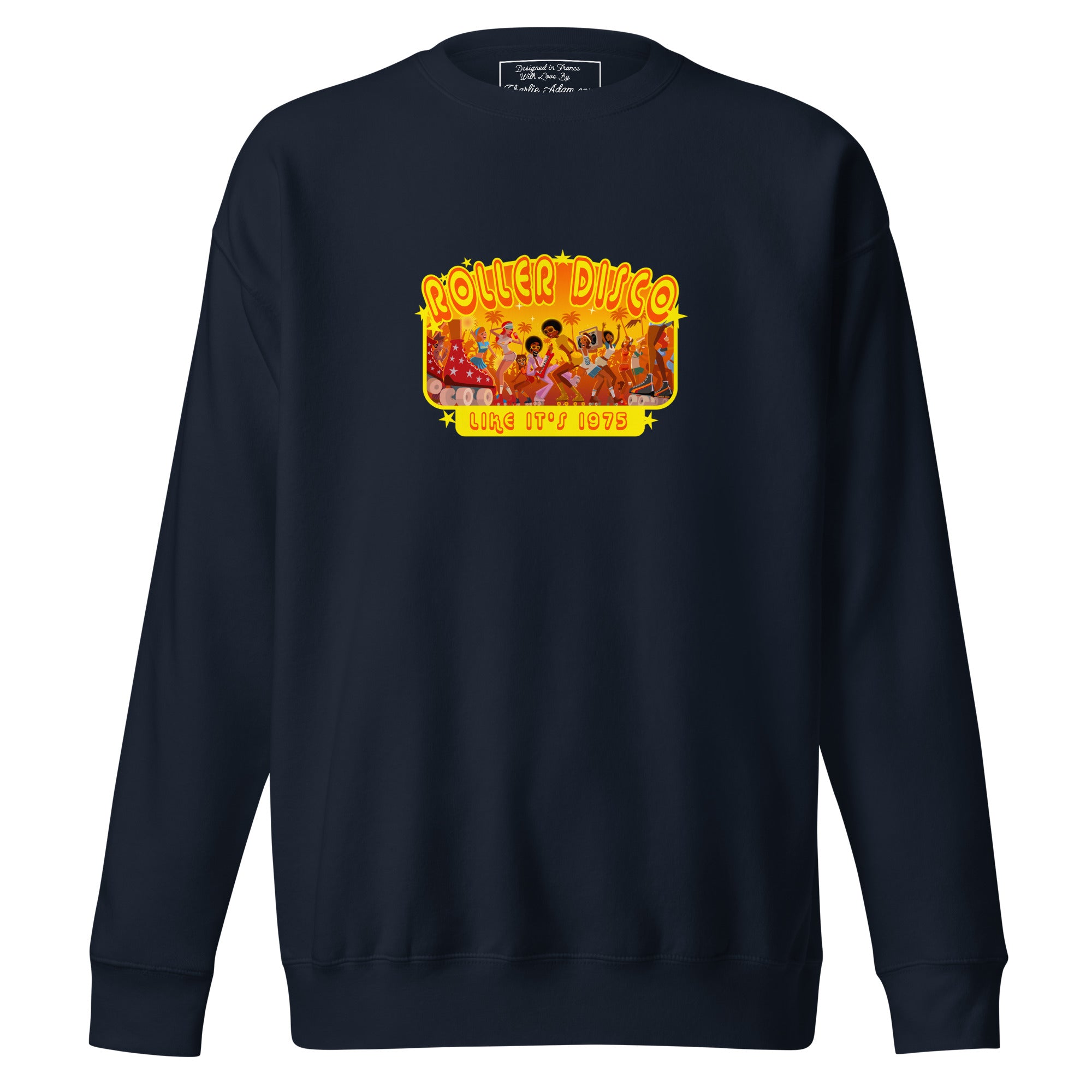 Sweatshirt premium unisexe Roller Disco 1975