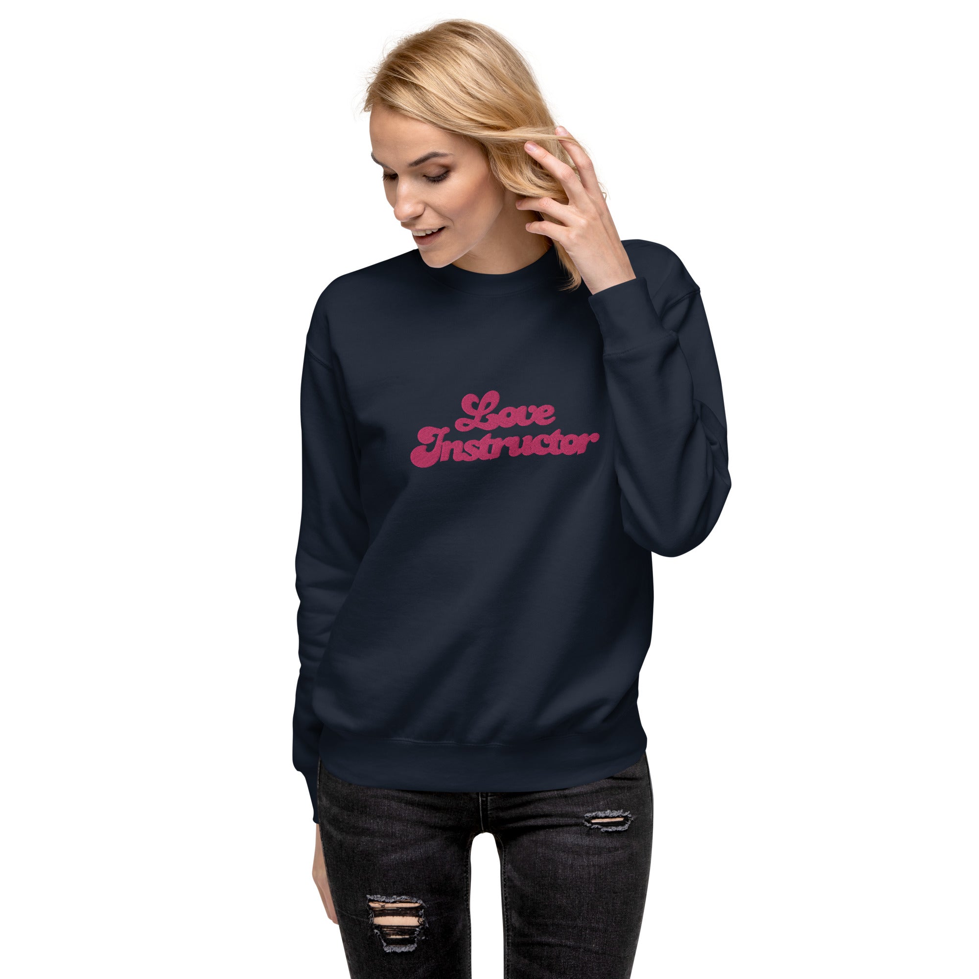 Sweatshirt premium unisexe Love Instructor grand motif brodé