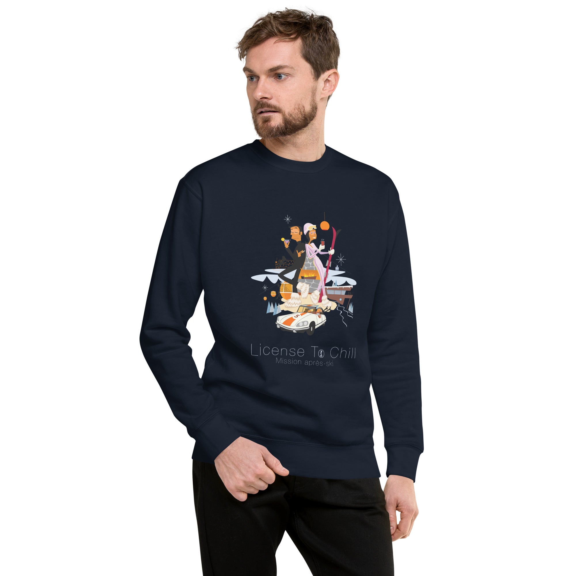 Sweatshirt premium unisexe License To Chill Mission Après-Ski