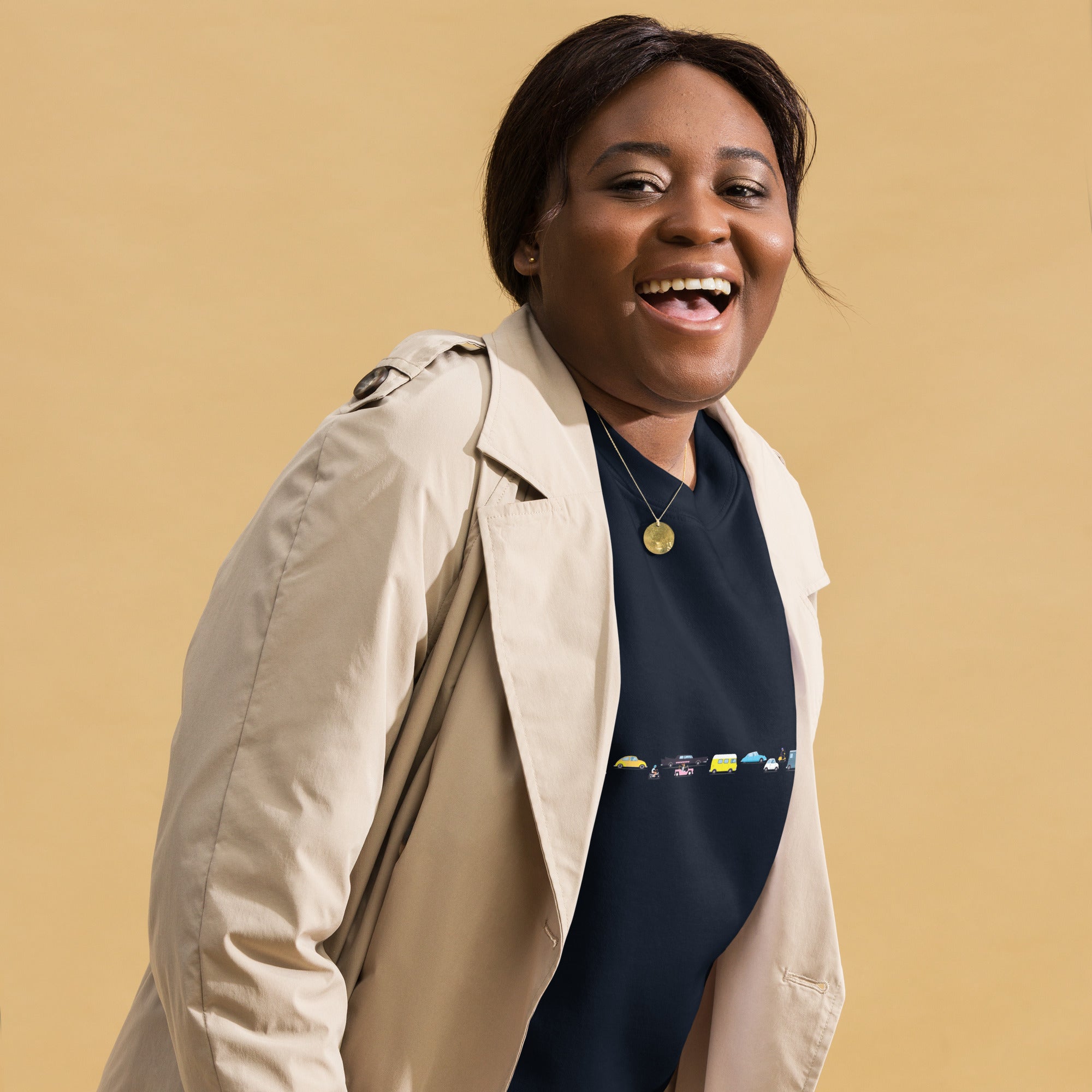 Sweatshirt premium unisexe Vintage Cars Traffic Jam