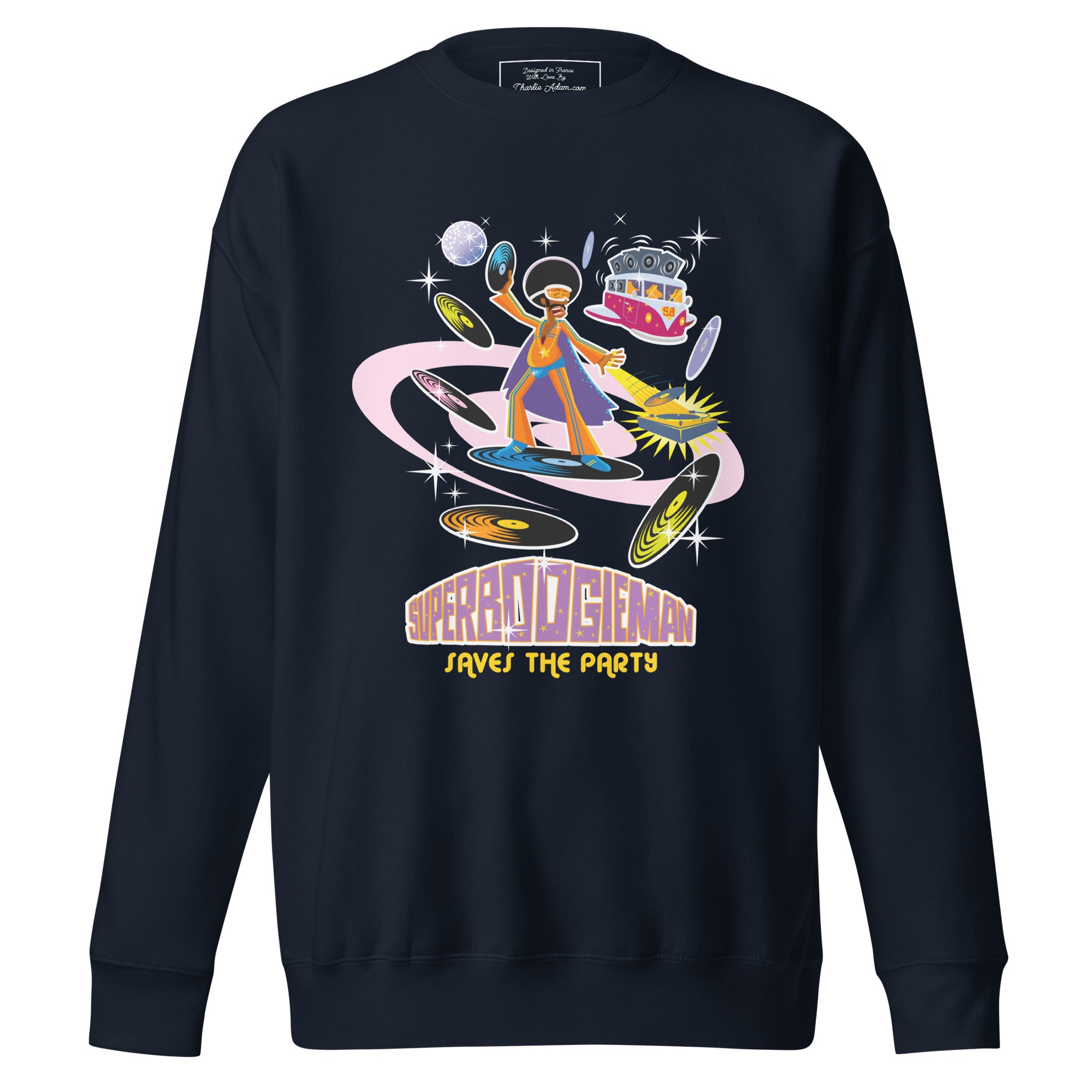 Unisex Premium Sweatshirt Superboogieman Saves the Party
