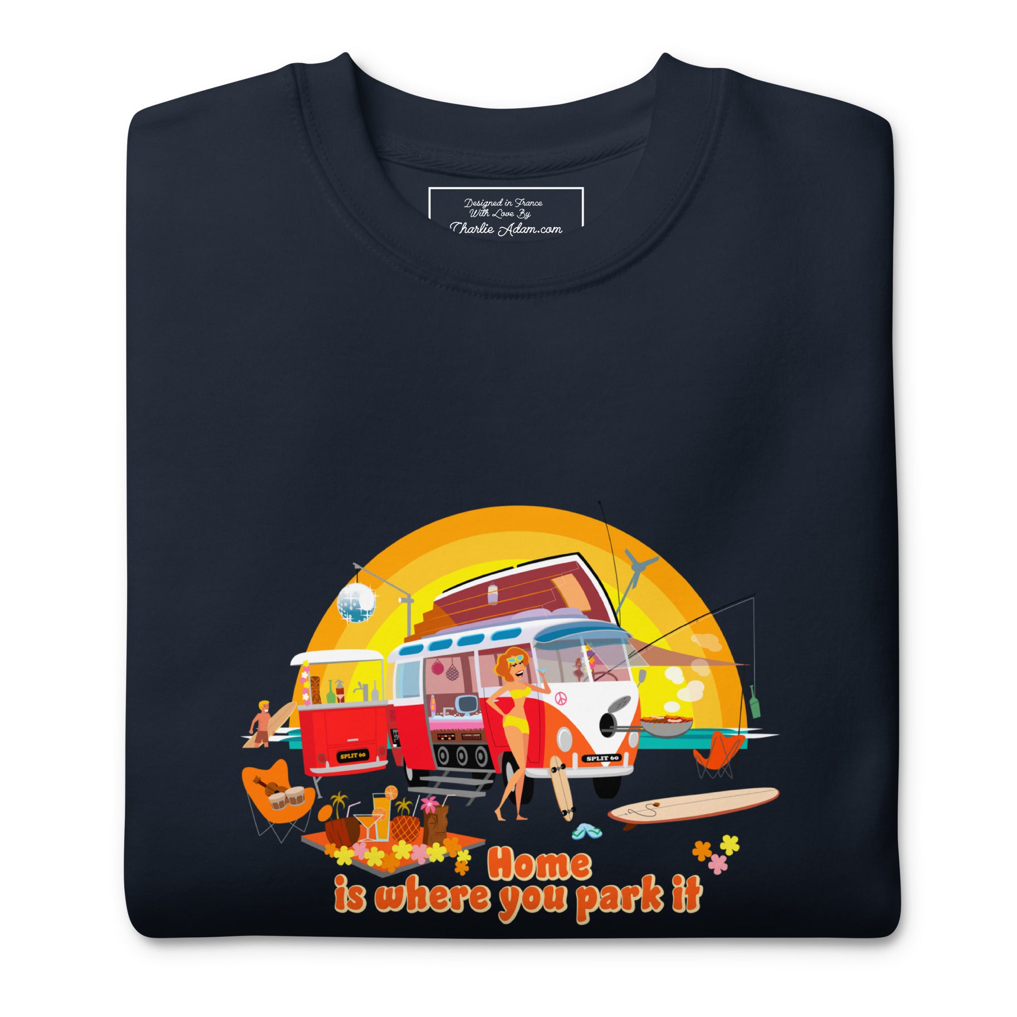 Sweatshirt premium unisexe Ultra Combi Home is where you park it