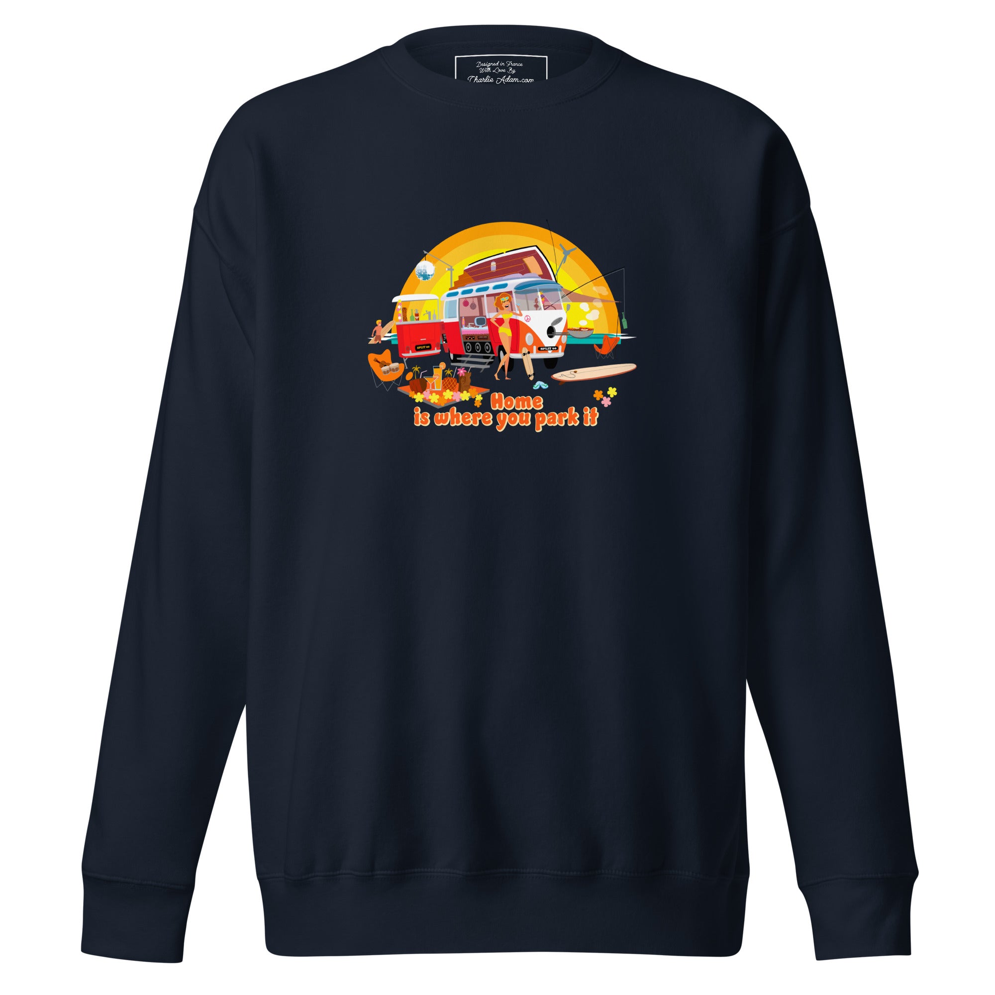 Sweatshirt premium unisexe Ultra Combi Home is where you park it