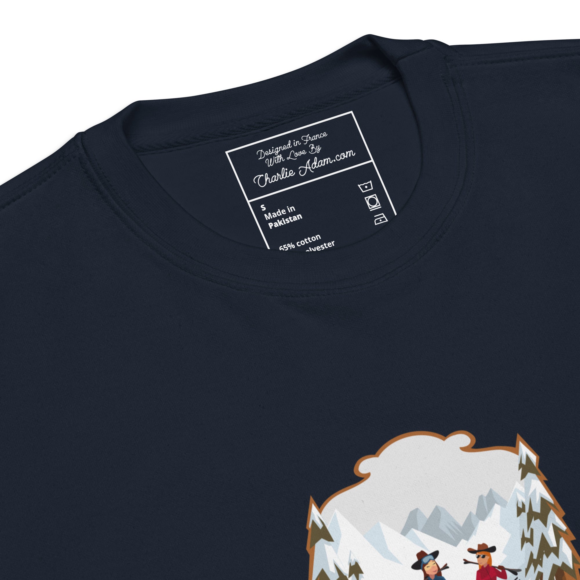 Sweatshirt premium unisexe The Skiing Cowgirl