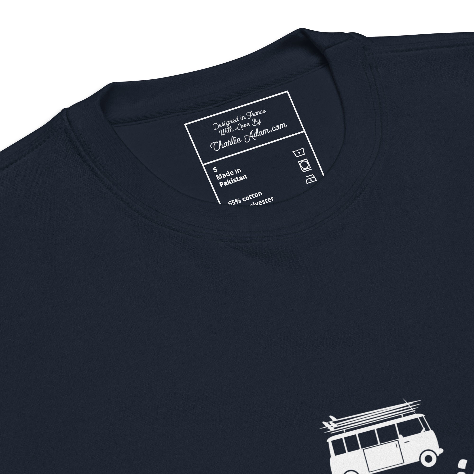 Sweatshirt premium unisexe White Surf Combi Home is where you park it