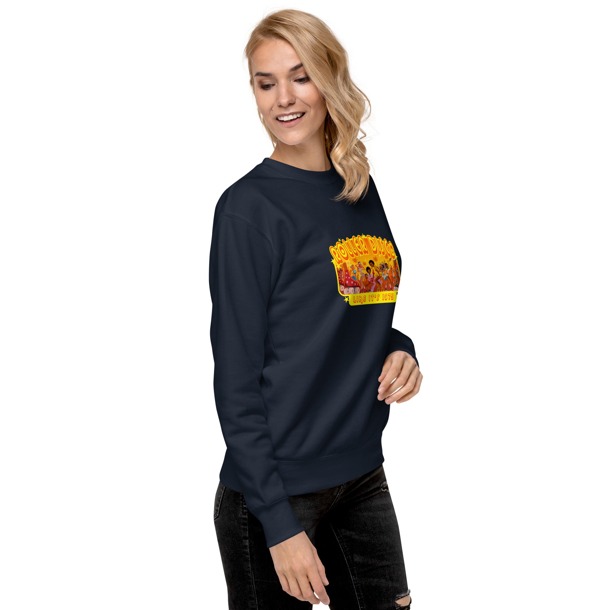 Sweatshirt premium unisexe Roller Disco 1975