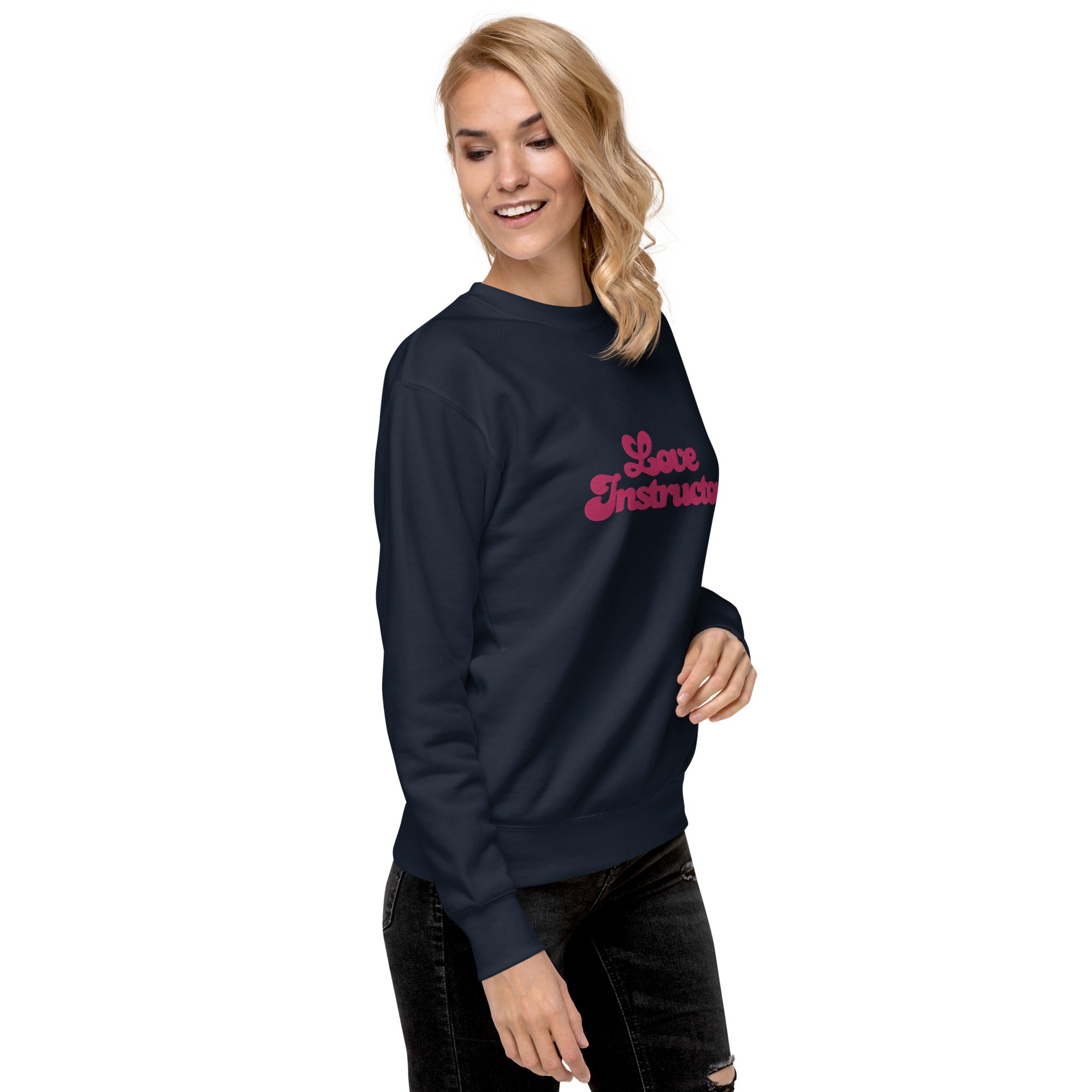 Sweatshirt premium unisexe Love Instructor grand motif brodé