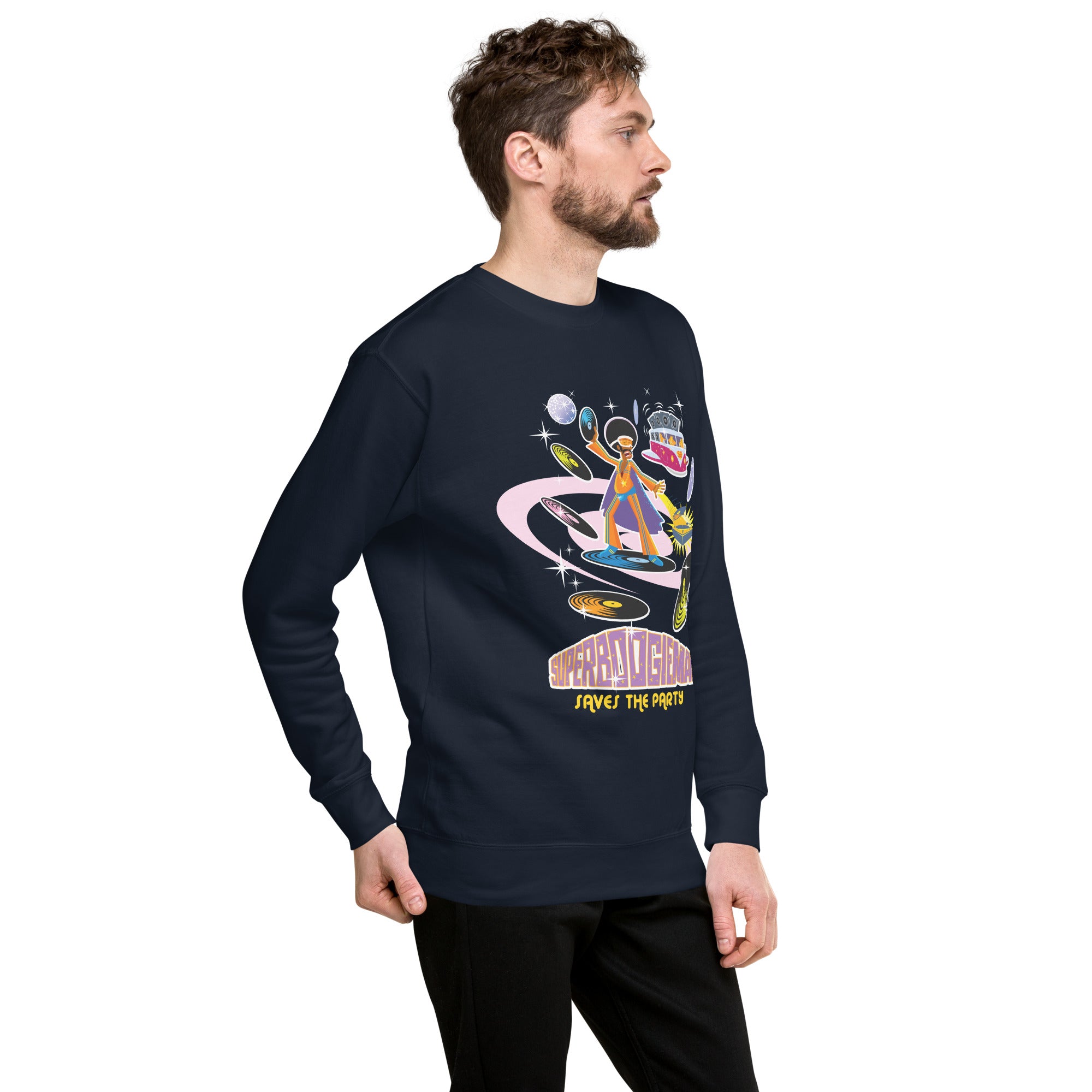 Unisex Premium Sweatshirt Superboogieman Saves the Party