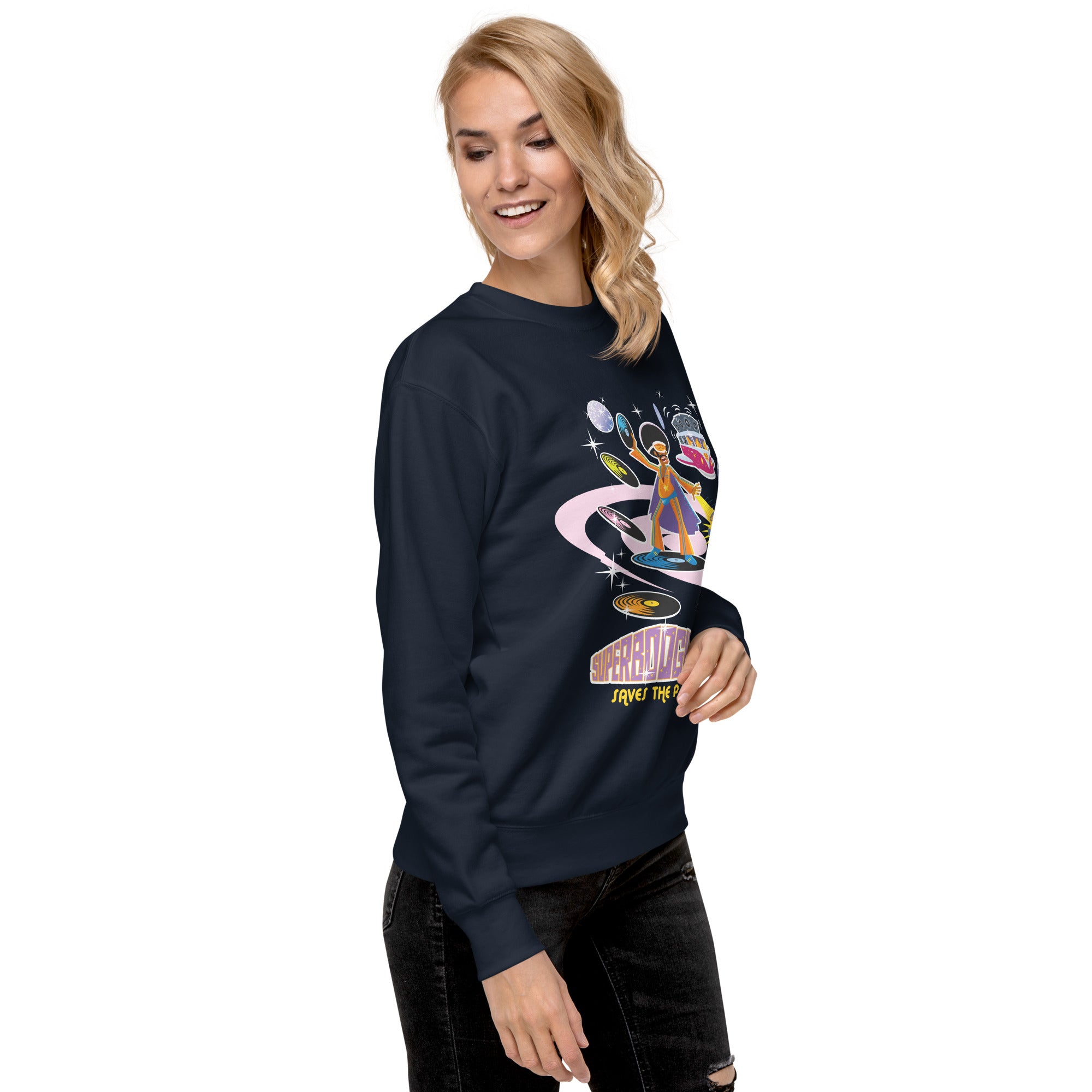 Unisex Premium Sweatshirt Superboogieman Saves the Party